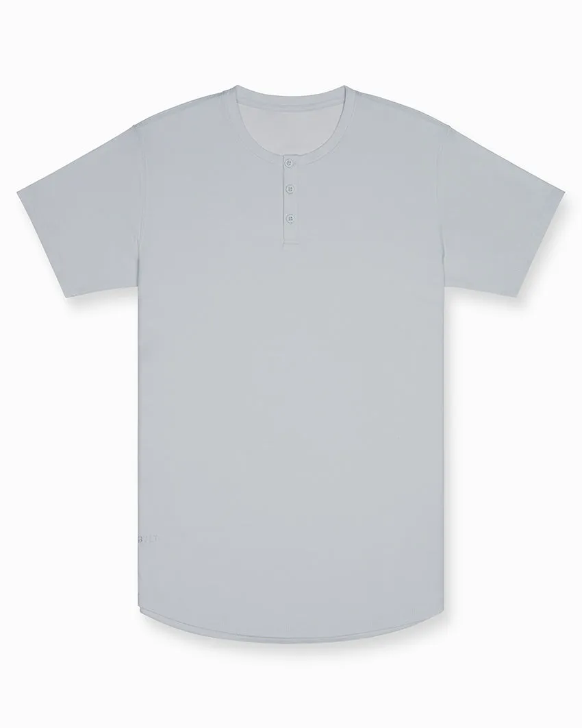 Limitless Short Sleeve Henley Drop-Cut