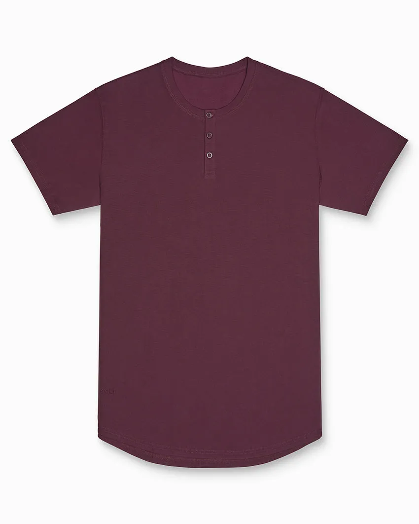 Limitless Short Sleeve Henley Drop-Cut