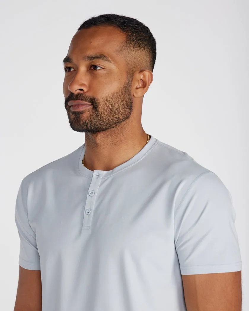 Limitless Short Sleeve Henley Drop-Cut