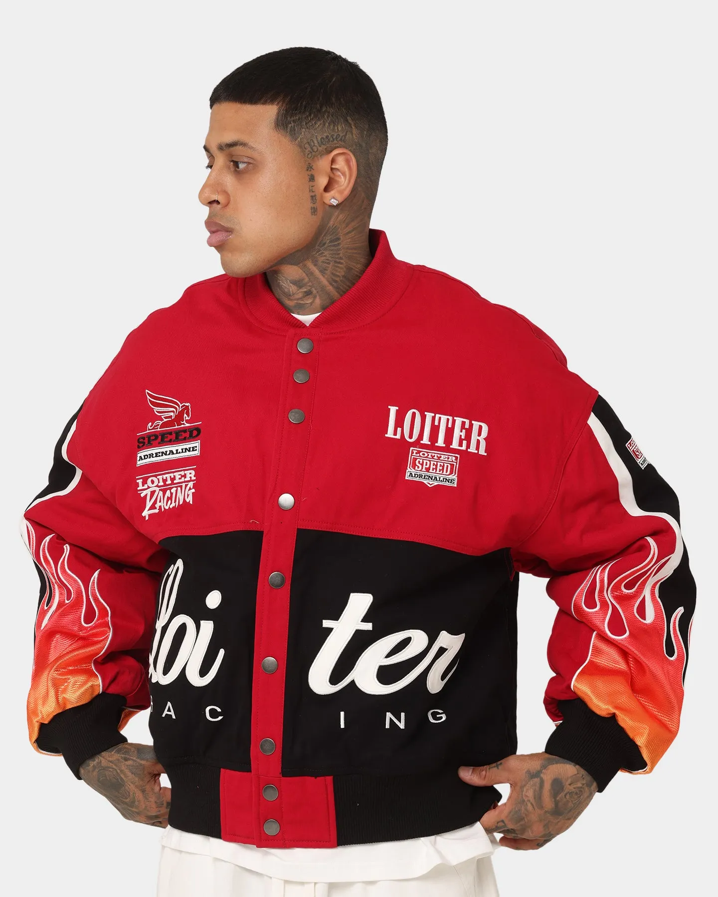 Loiter Daytona Motor Jacket Red