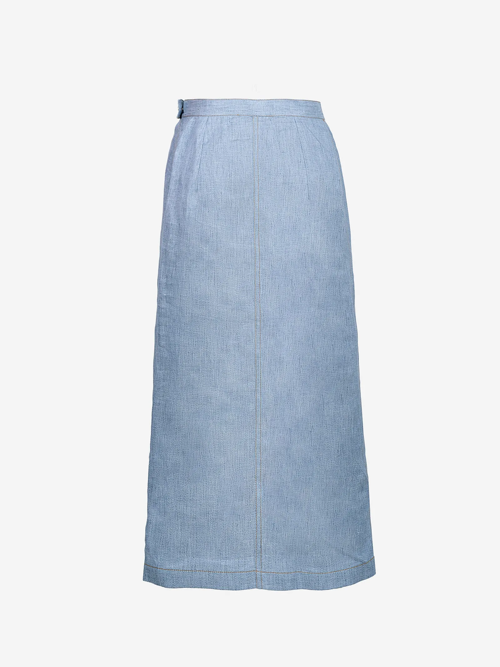 Long Denim Skirt