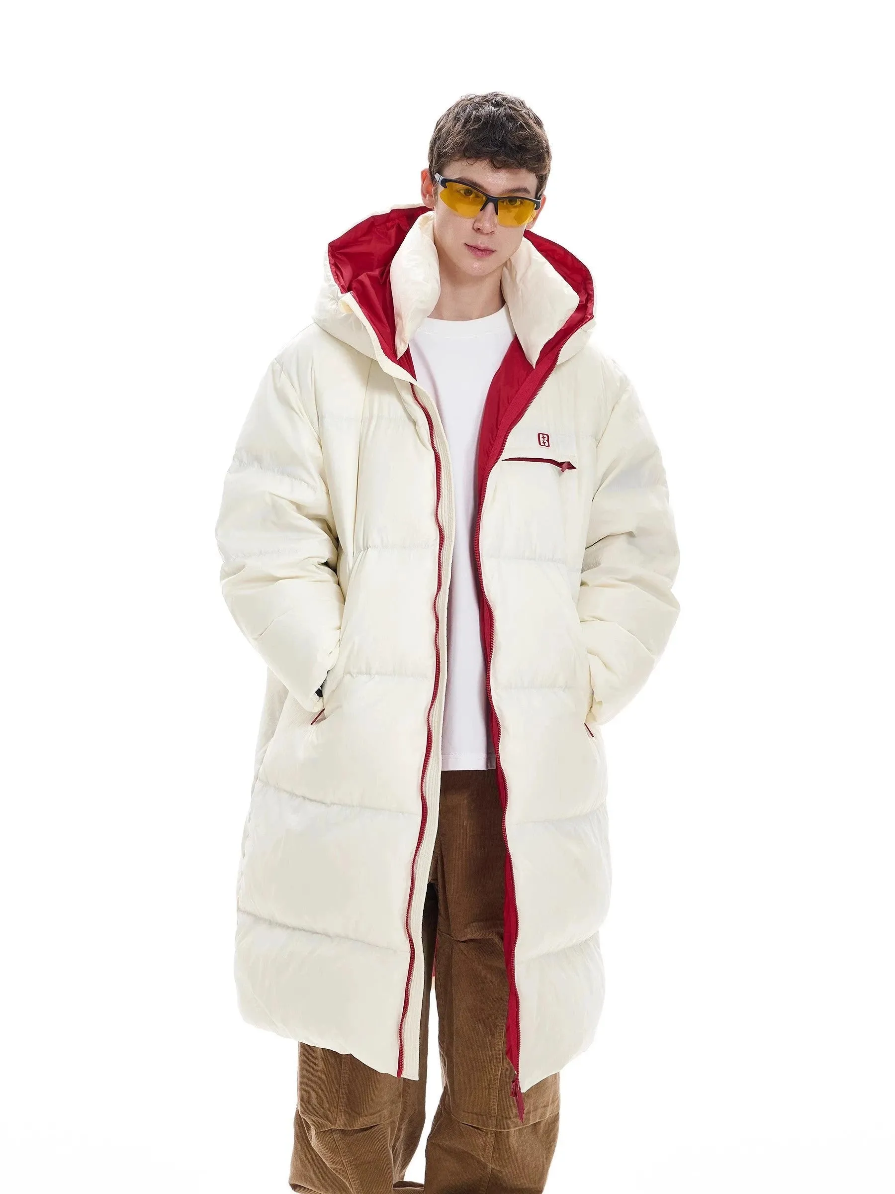 Long Thick White Duck Down Coat WN9791