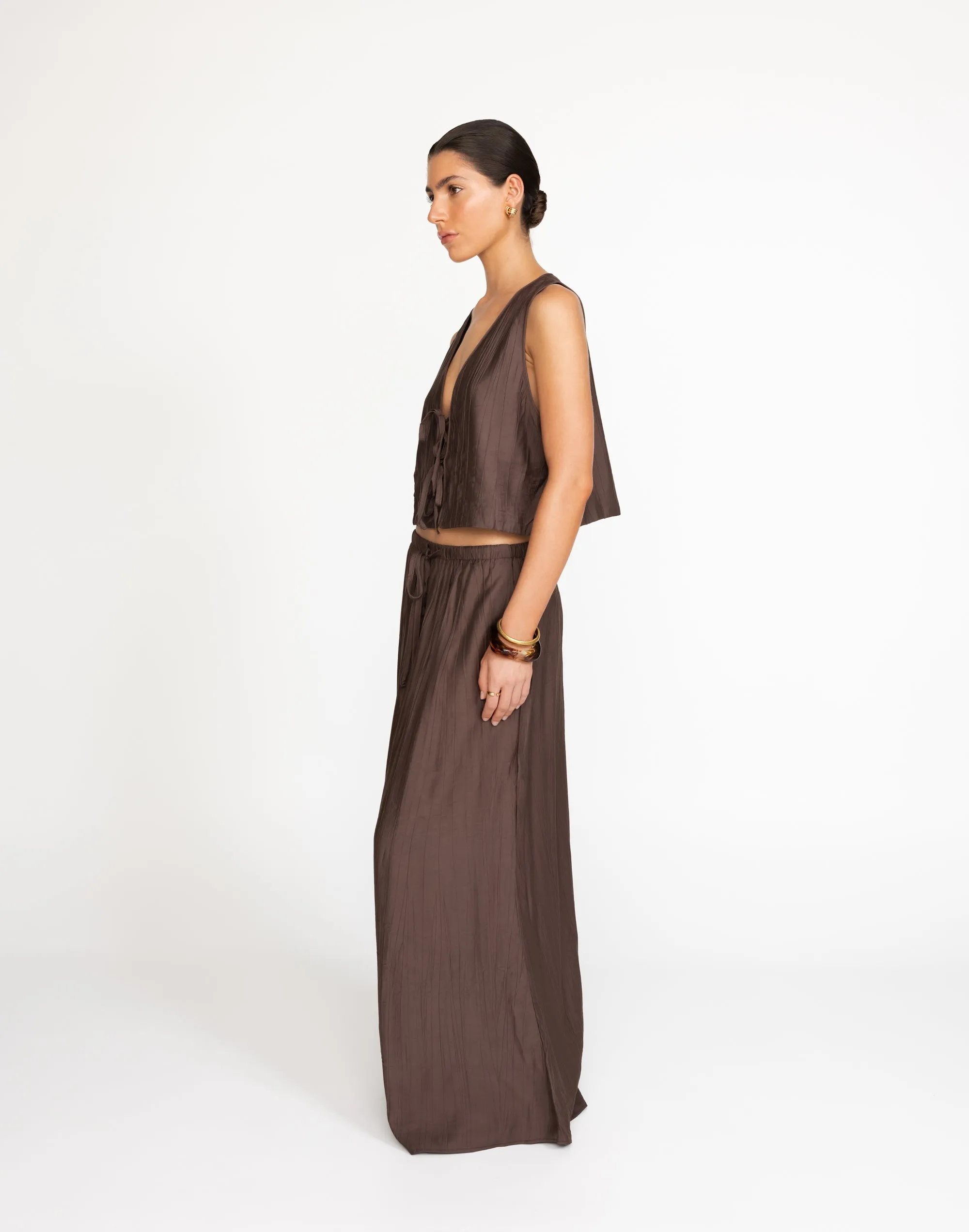 Madi Maxi Skirt (Chocolate)