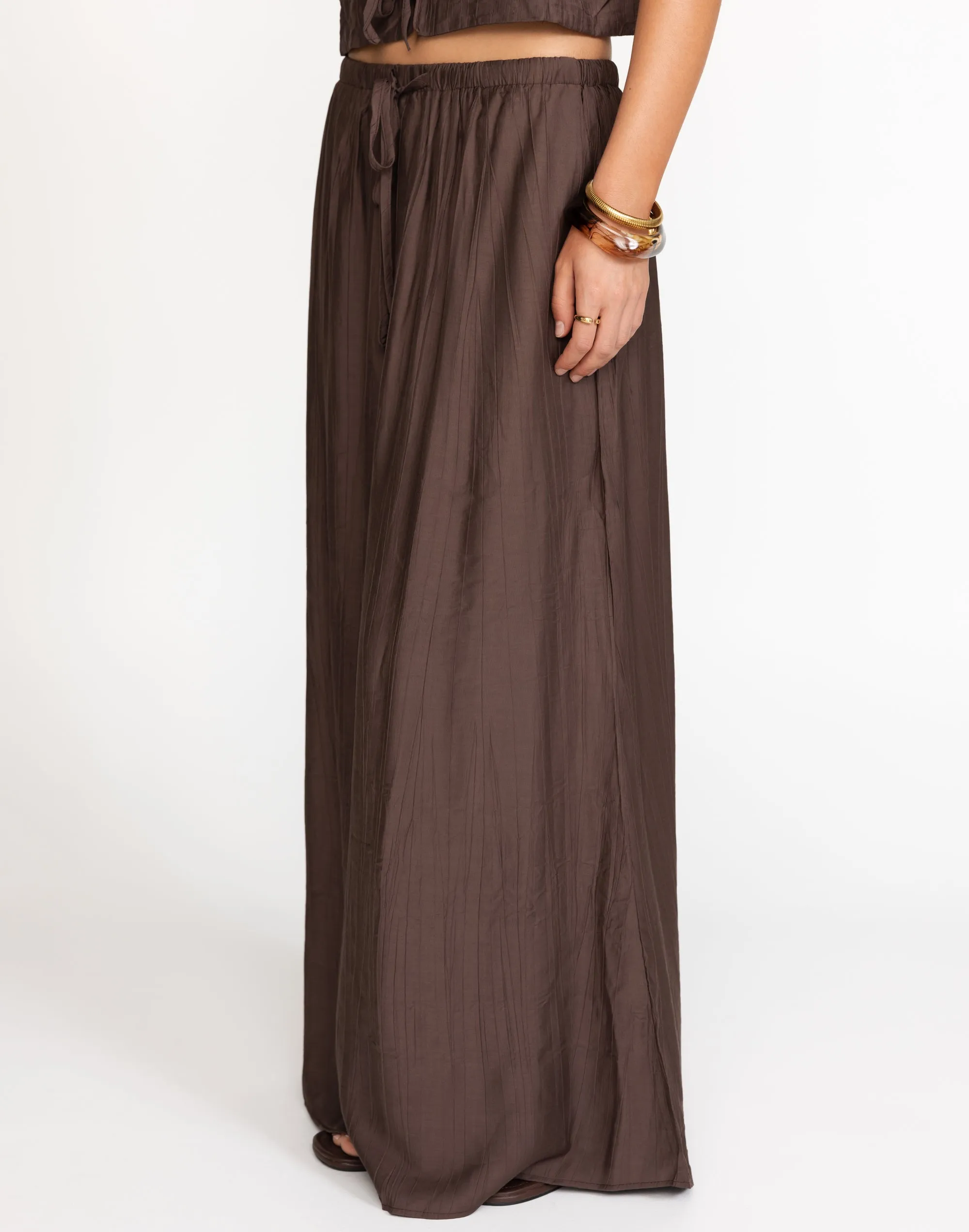 Madi Maxi Skirt (Chocolate)