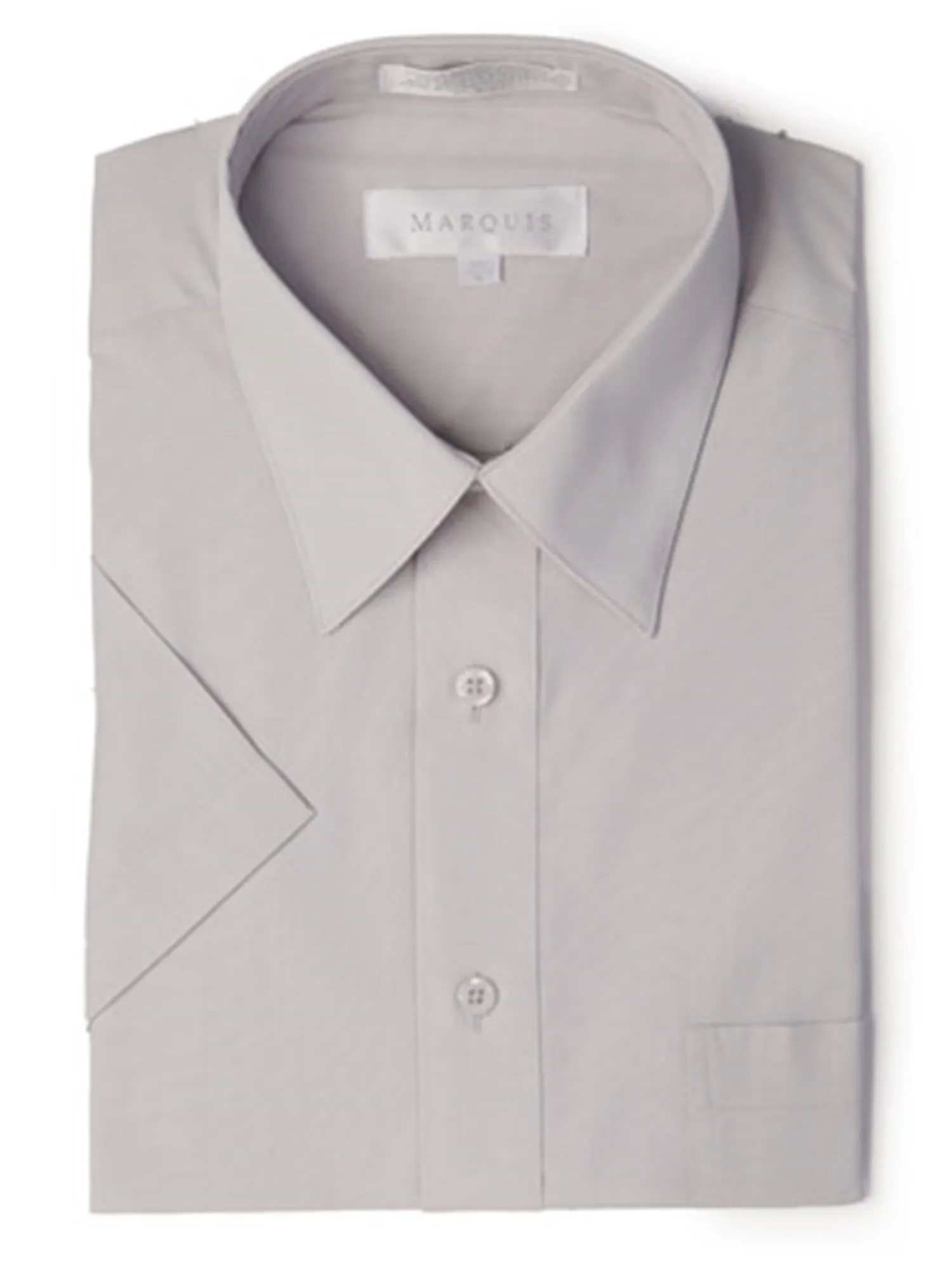 Marquis Men's Short Sleeve Regular Fit Dress Shirt - S To 4XL