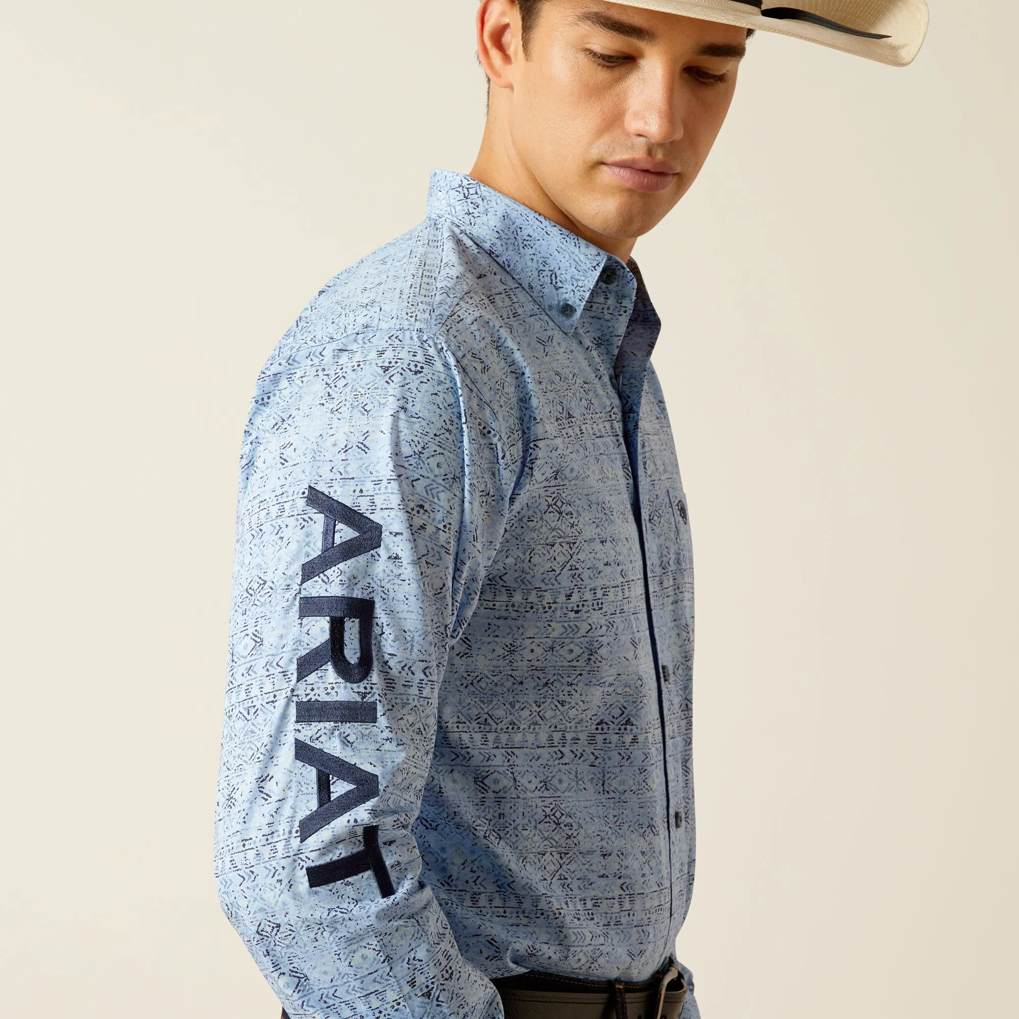 Men's Ariat Team Logo Vaughn Fitted Shirt - 10051500