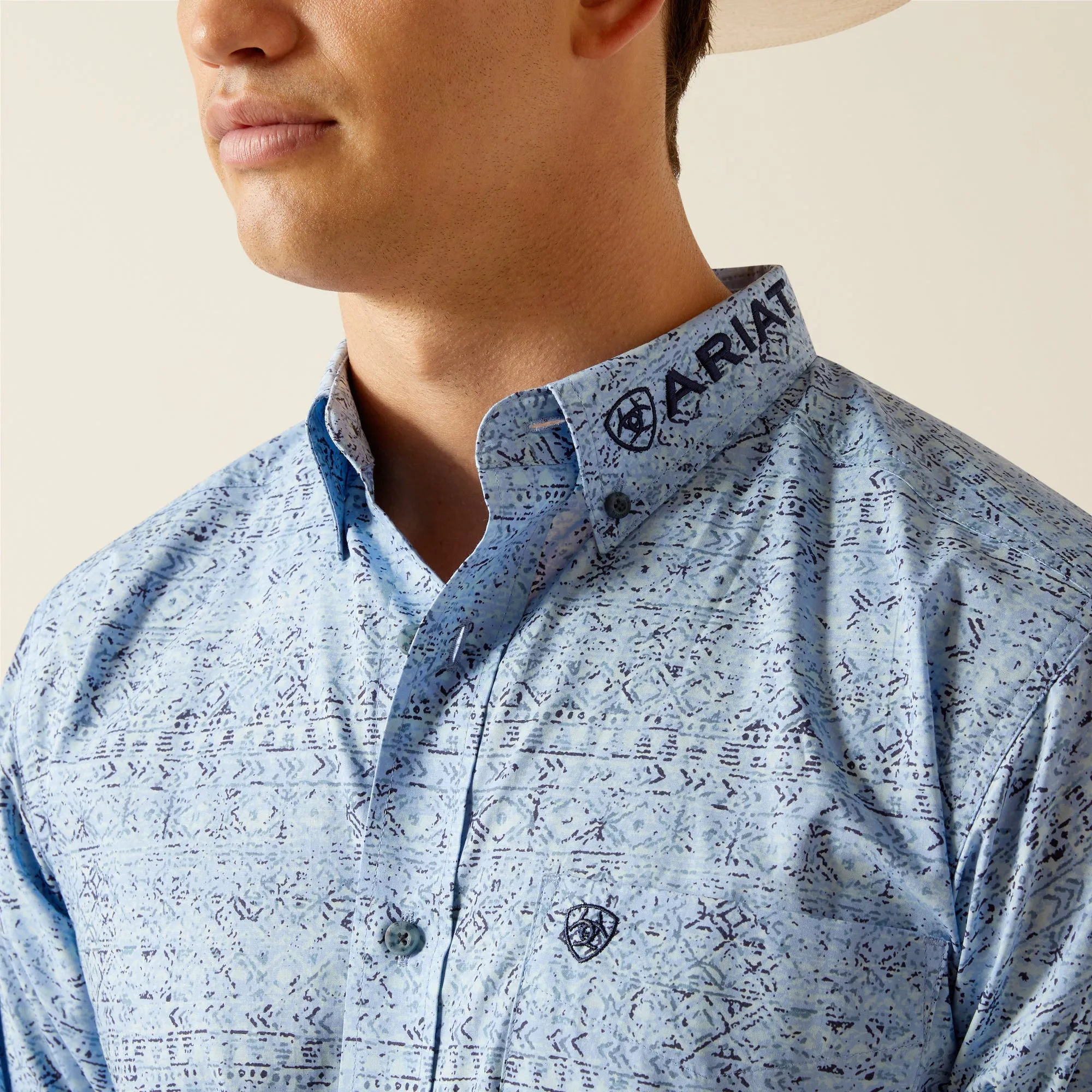 Men's Ariat Team Logo Vaughn Fitted Shirt - 10051500