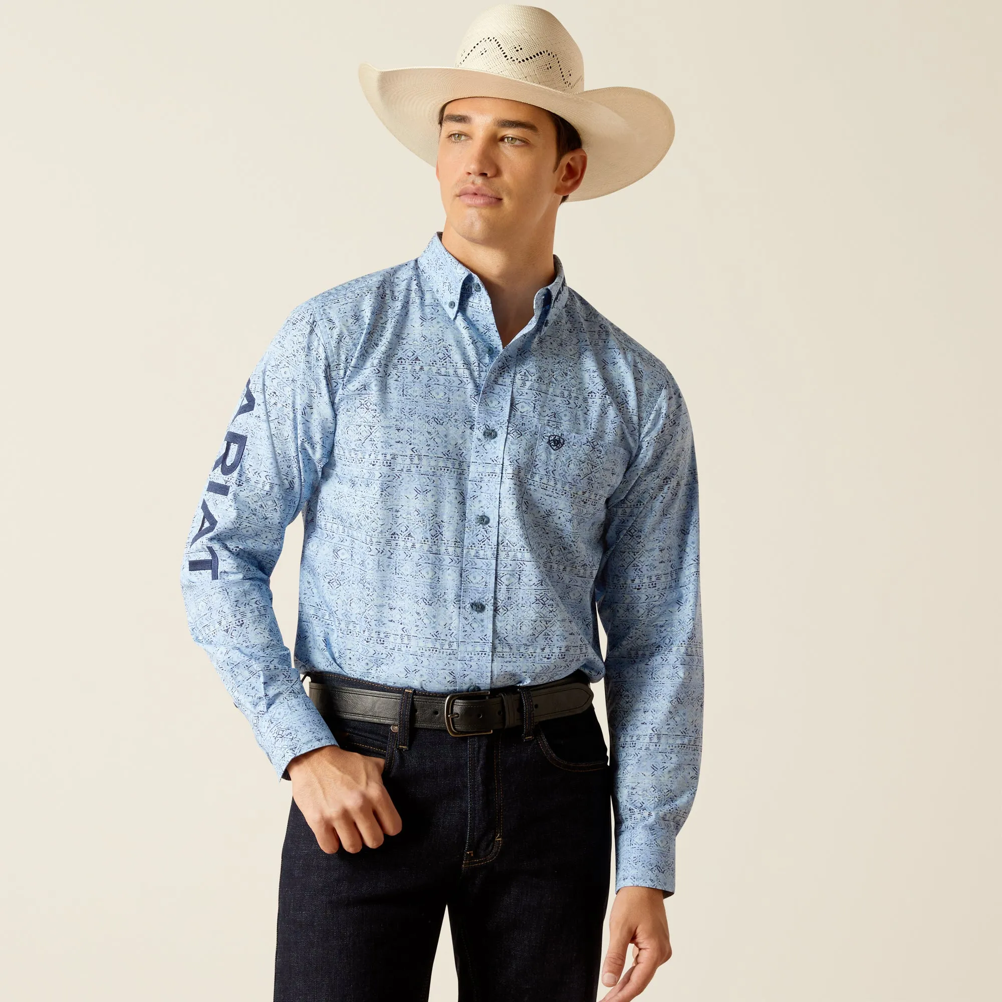 Men's Ariat Team Logo Vaughn Fitted Shirt - 10051500