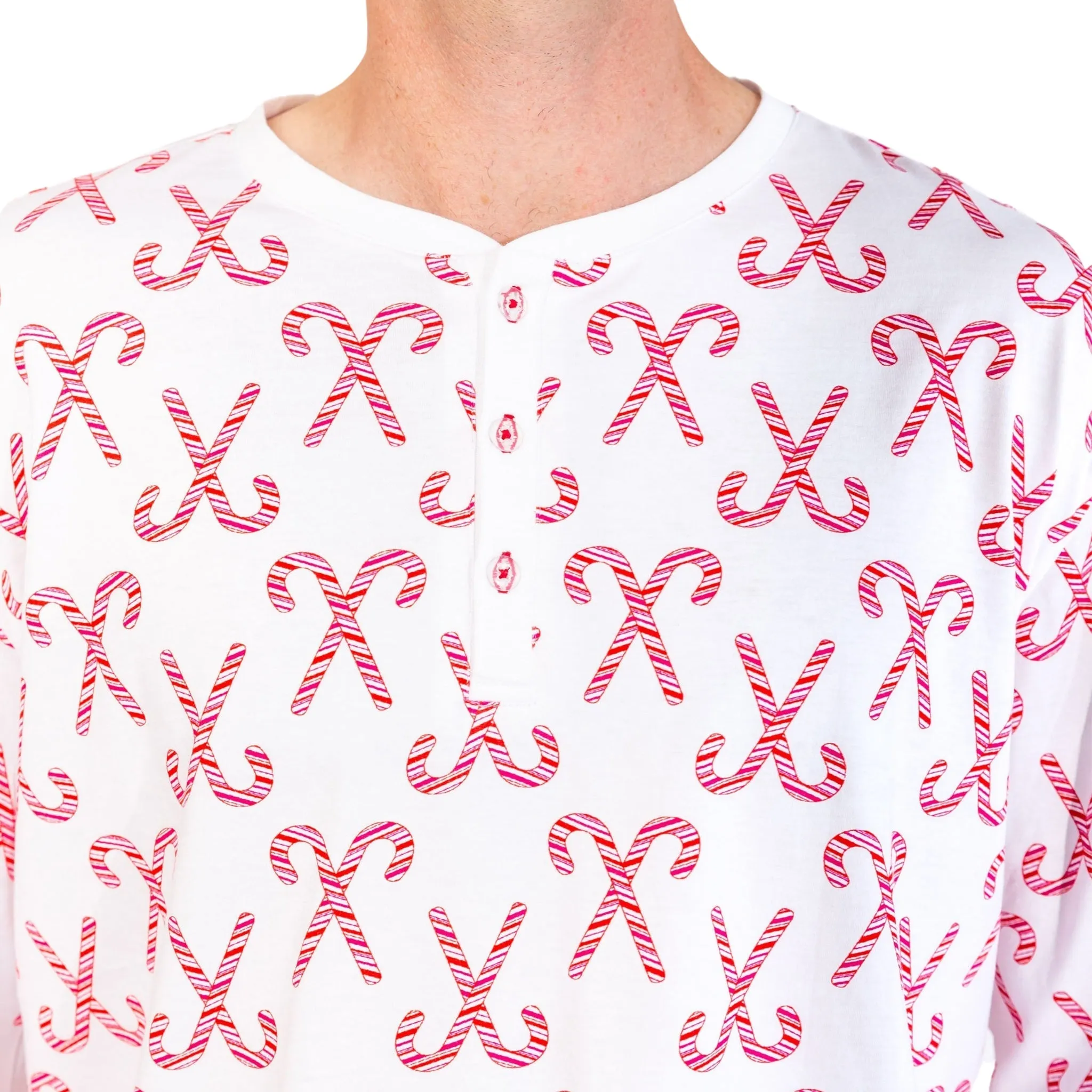 Men's Candy Cane Henley