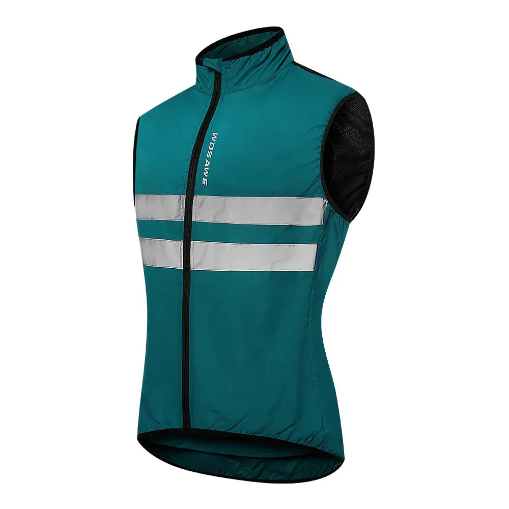 Men's Cycling Jacket Hooded Reflective Vest Wind Coat Windproof MTB Bike Windbreaker Riding Bicycle  Cycle Clothing