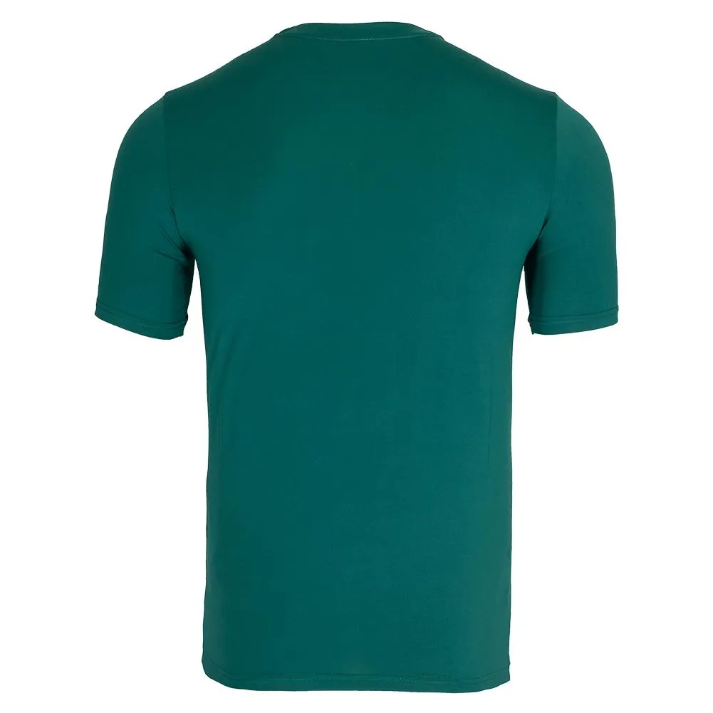 Men's Short Sleeve Tennis Henley Malachite