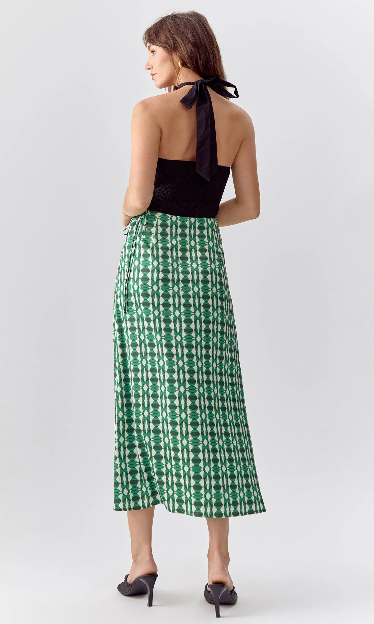 Meredith Wrap Midi Skirt