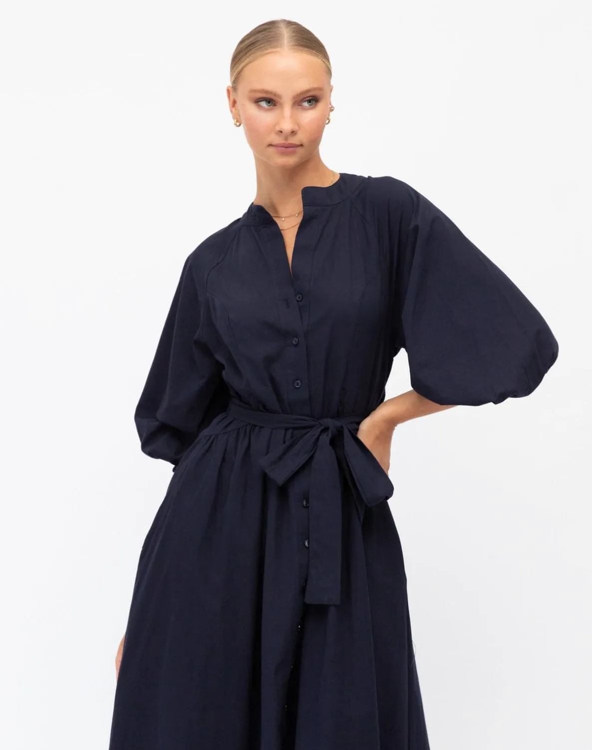 Millan Navy Maxi Dress