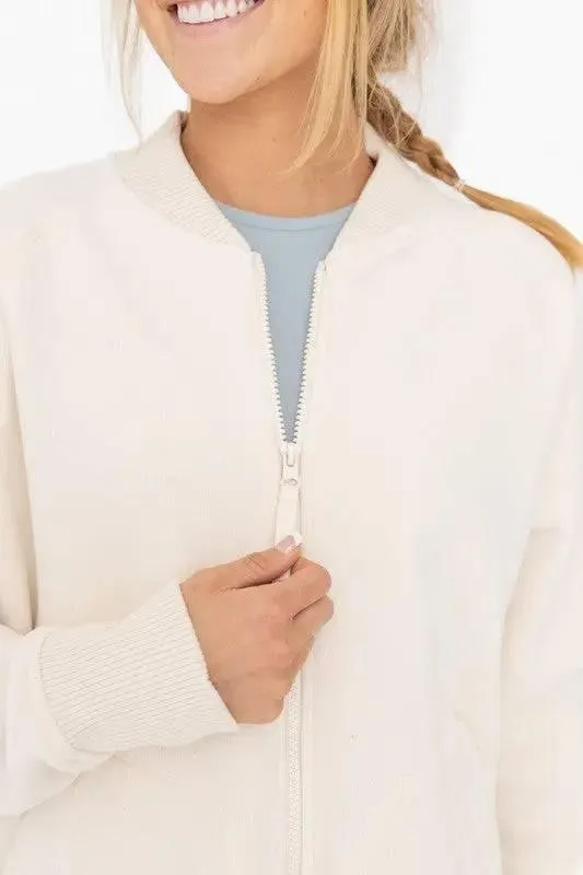 Mono B Cozy Microfleece Zip Jacket