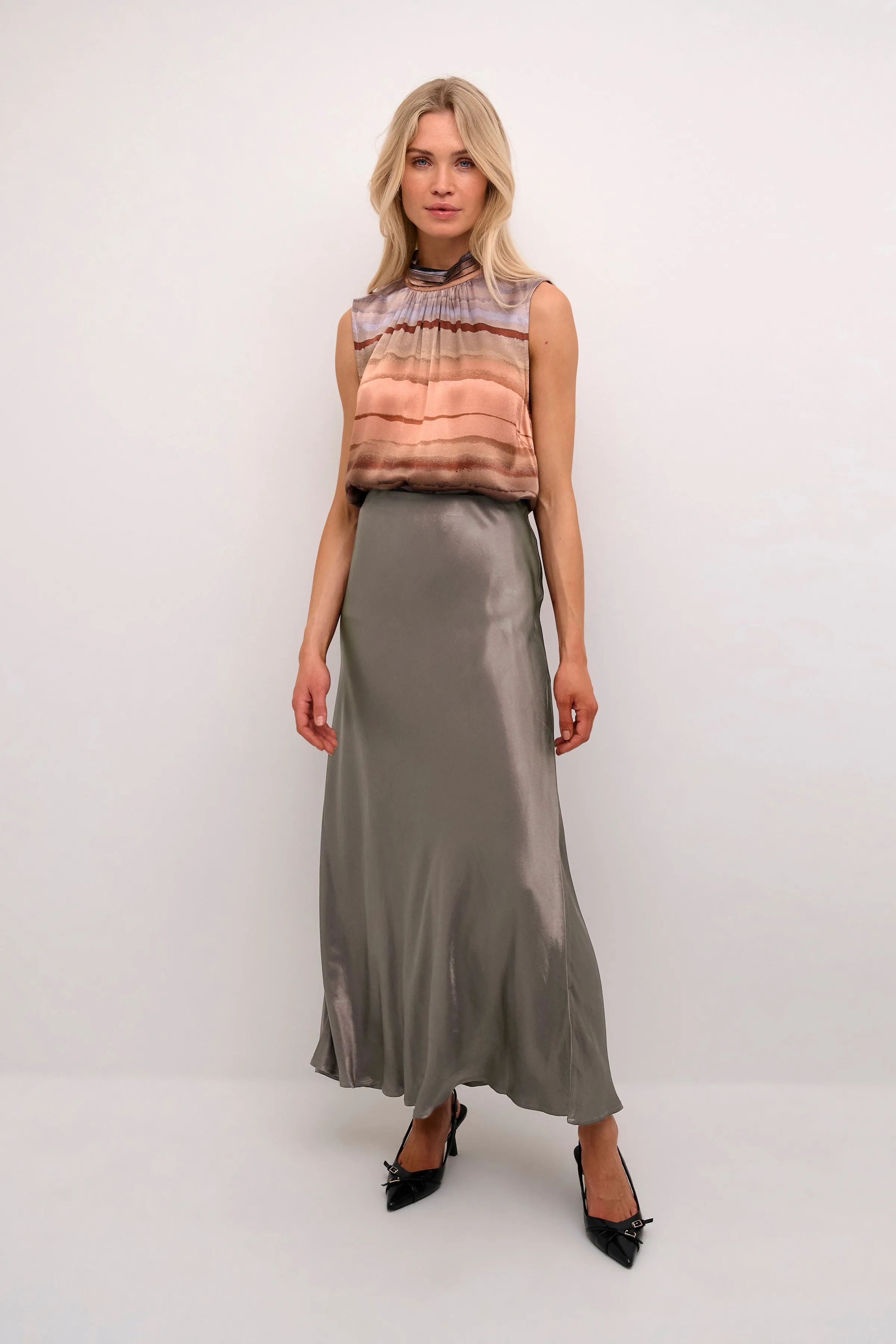 Moss Jessie Skirt in Iron