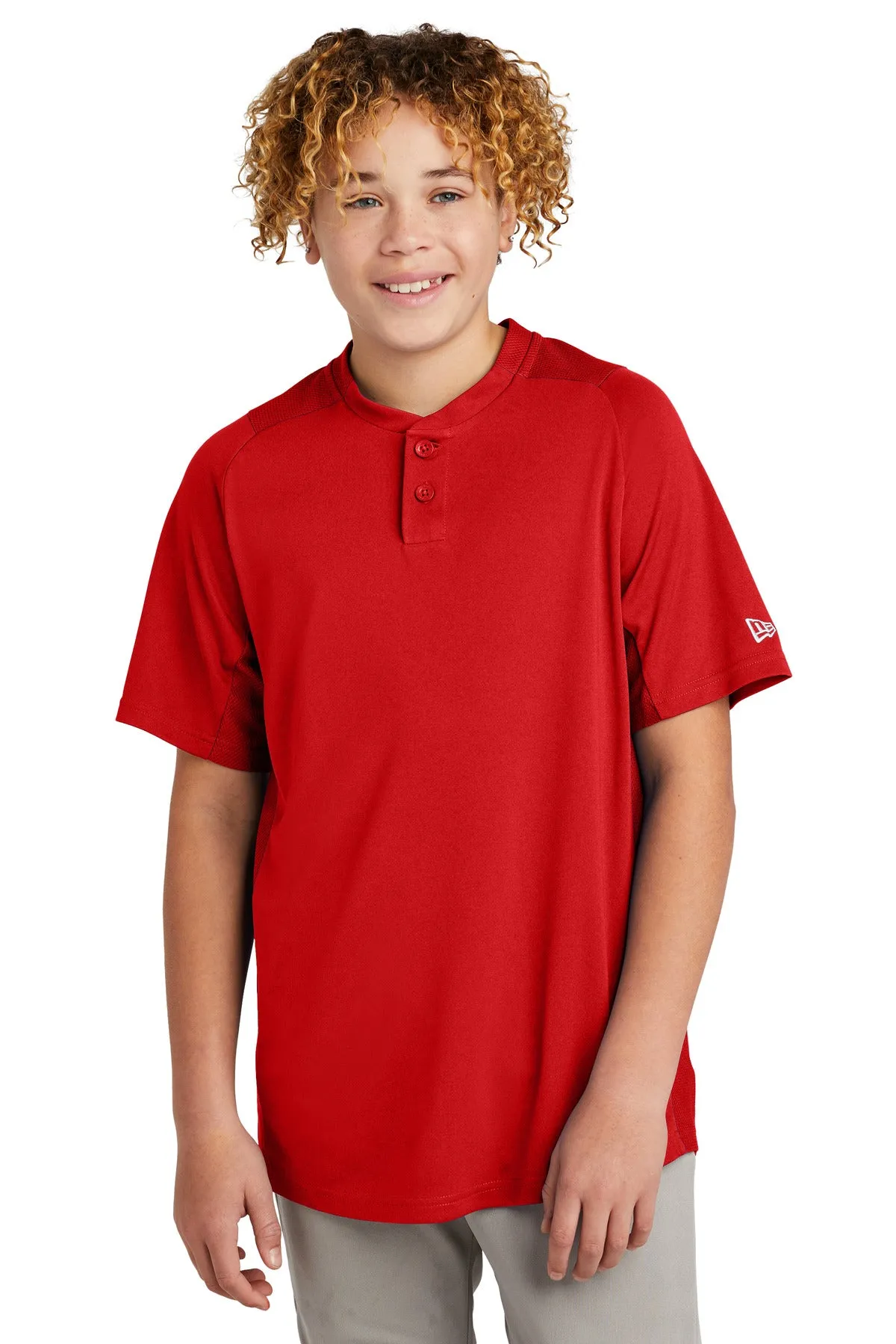 New Era Youth Diamond Era 2-Button Jersey. YNEA221