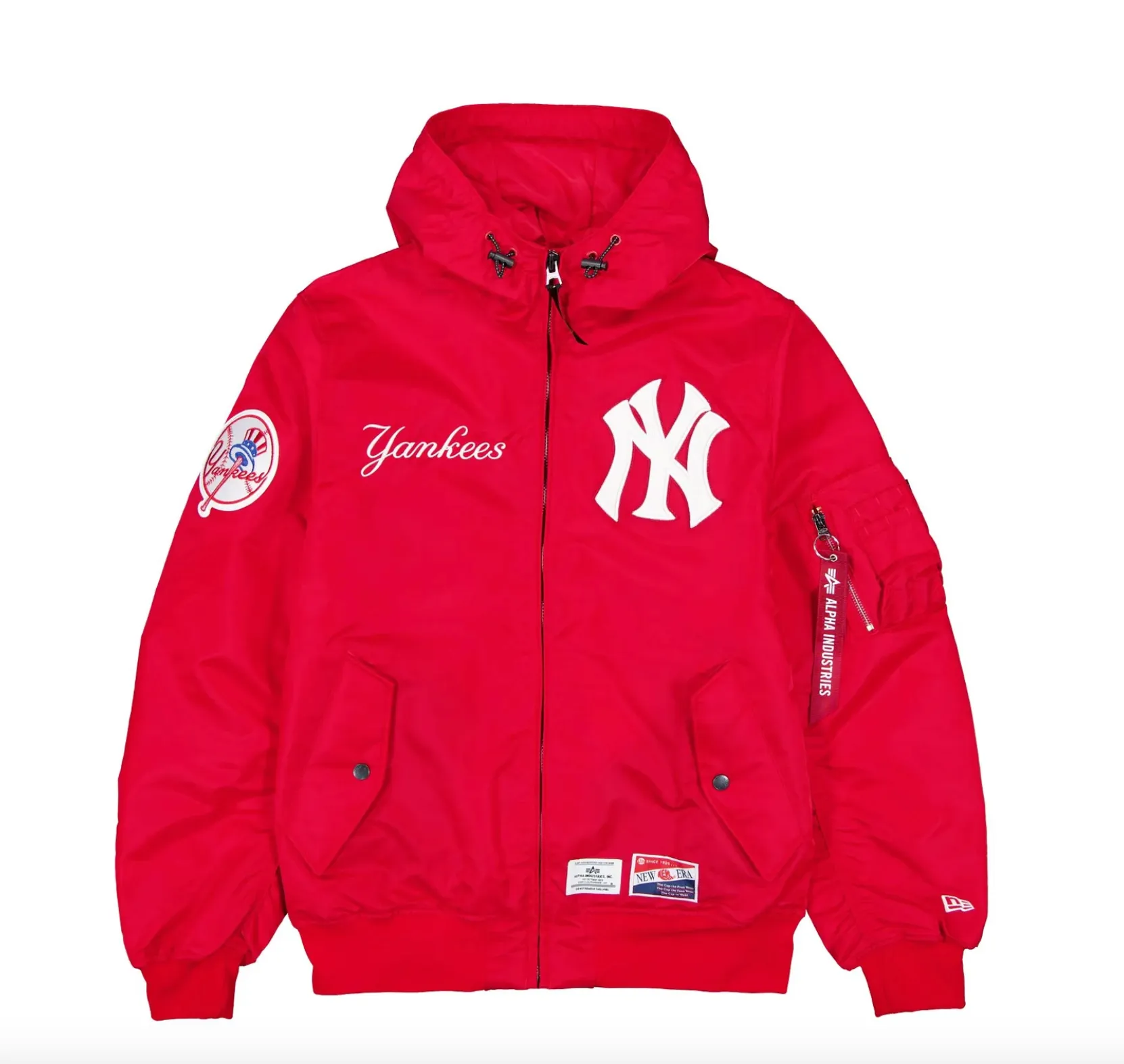 New York Yankees Red Bomber Jacket New Era X Alpha Industries