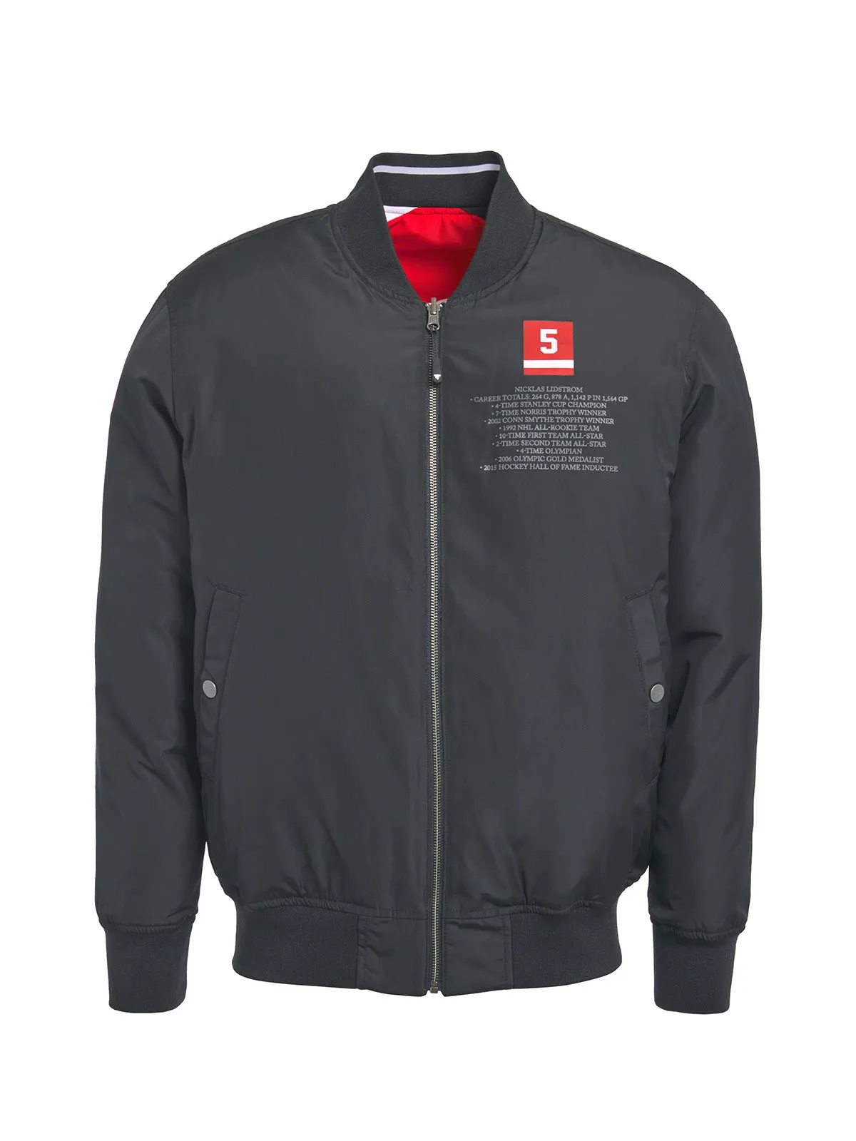 Nicklas Lidstrom Reversible Bomber Jacket