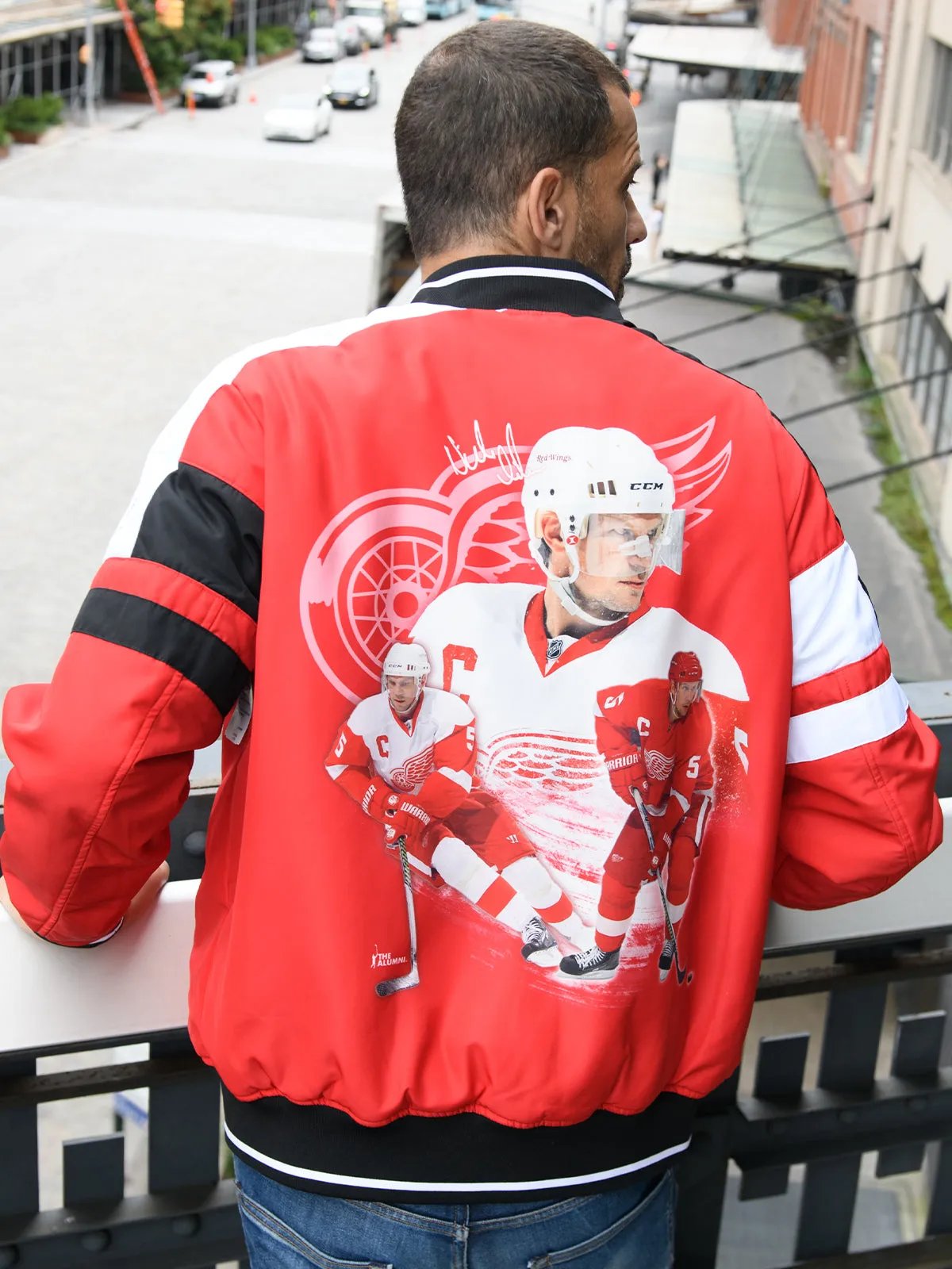 Nicklas Lidstrom Reversible Bomber Jacket