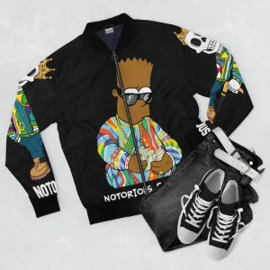 Notorious Bart Black Bomber Jacket