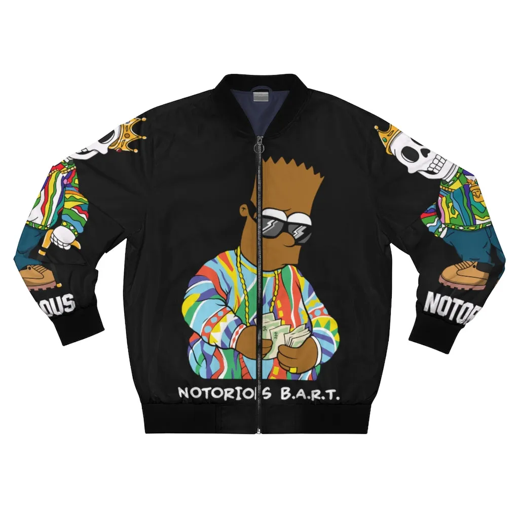 Notorious Bart Black Bomber Jacket