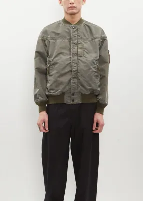 Nylon Twill Garment Dyed Bomber