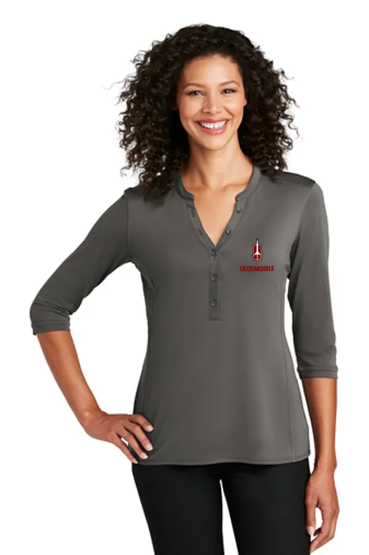 Oldsmobile 60's Rocket Ladies Henley Shirt