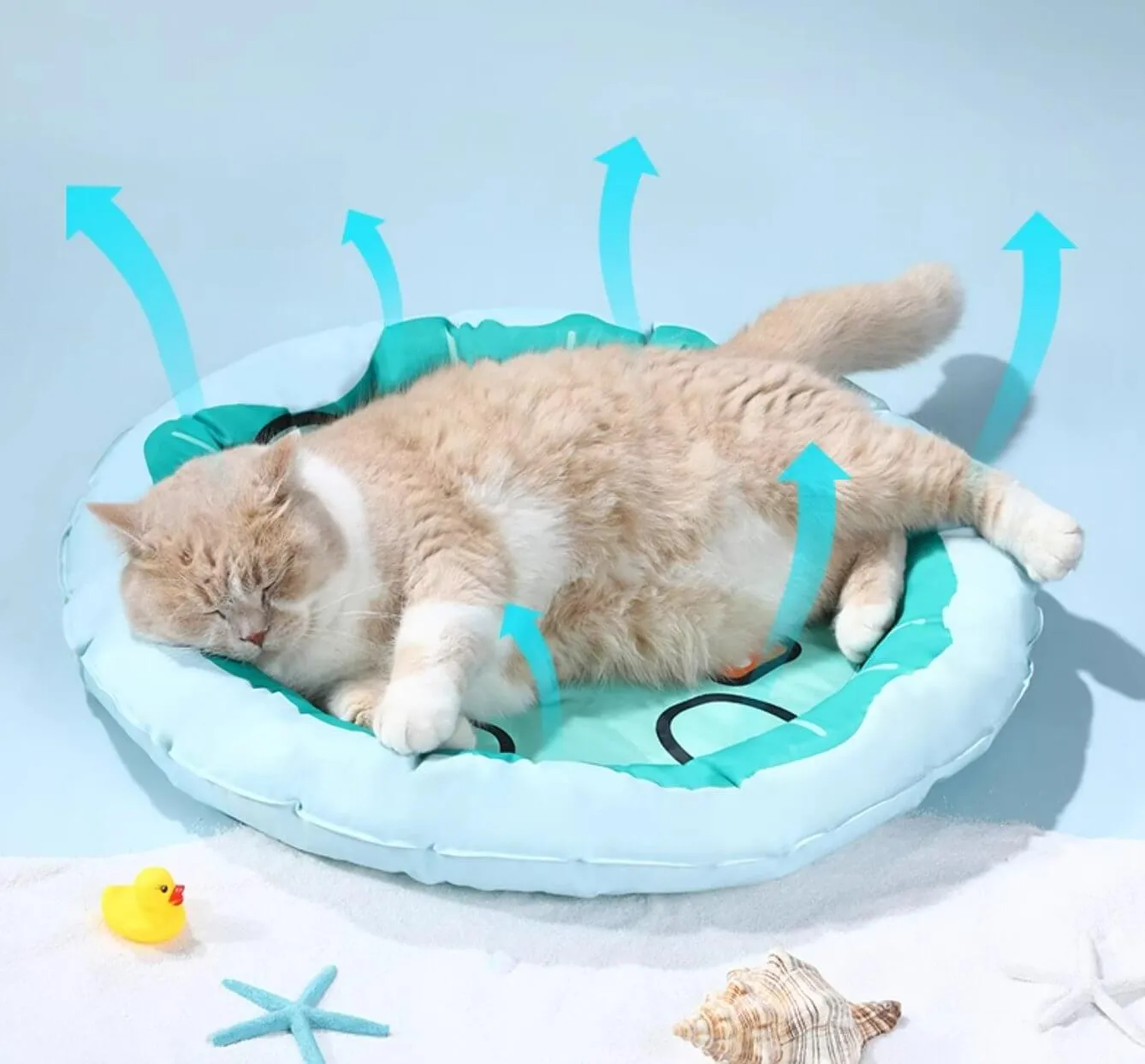 Pet Pad Summer Ice Bed Raised Cooling Mat for Cats & Small Dogs