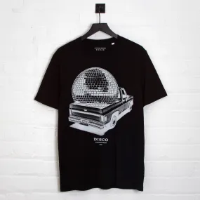 Pickup Disco Labs NYC Front Print - Tshirt - Black