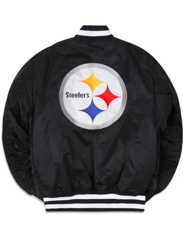 PITTSBURGH STEELERS X ALPHA X NEW ERA MA-1 BOMBER JACKET