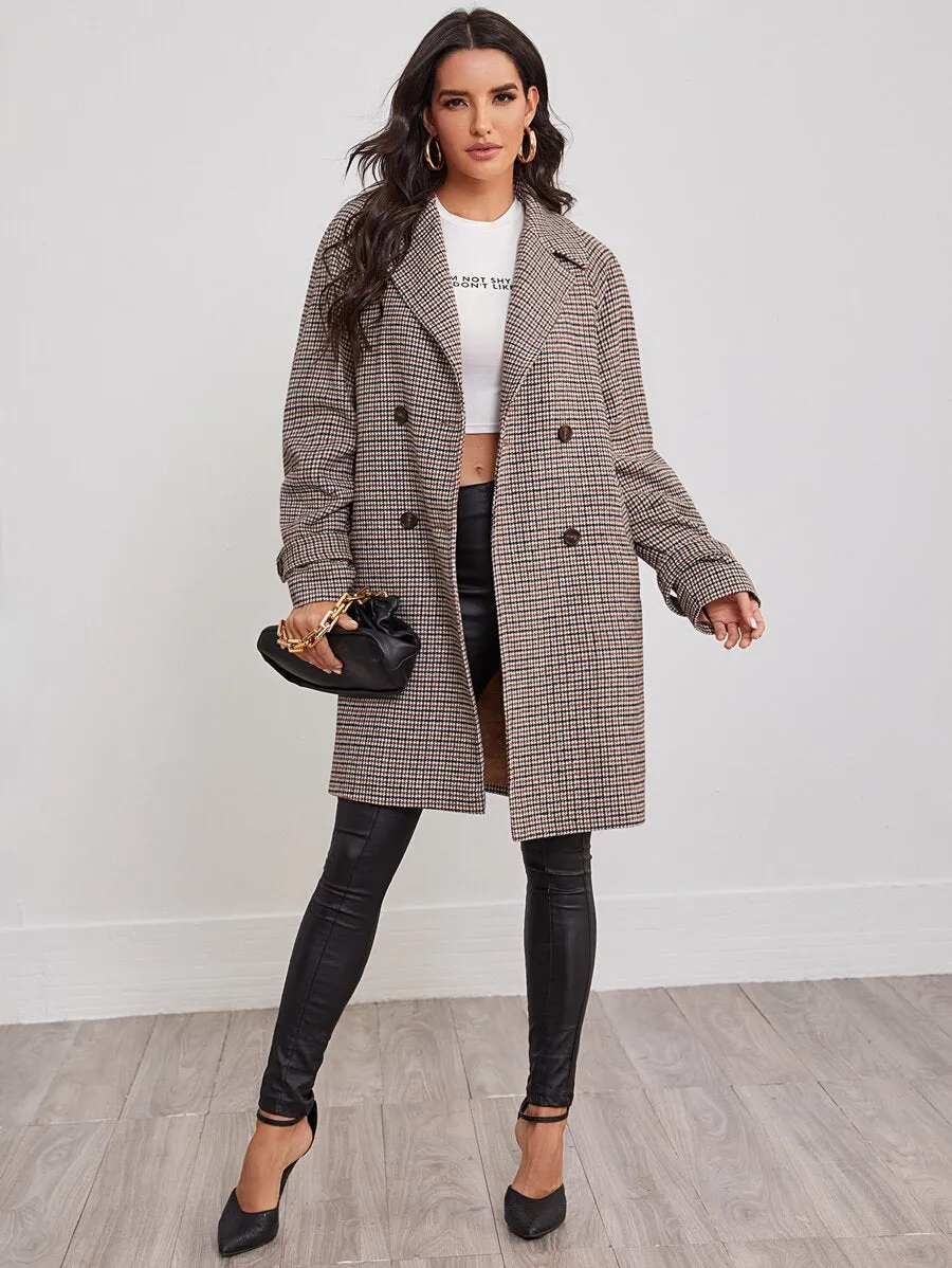 Plaid Tweed Coat