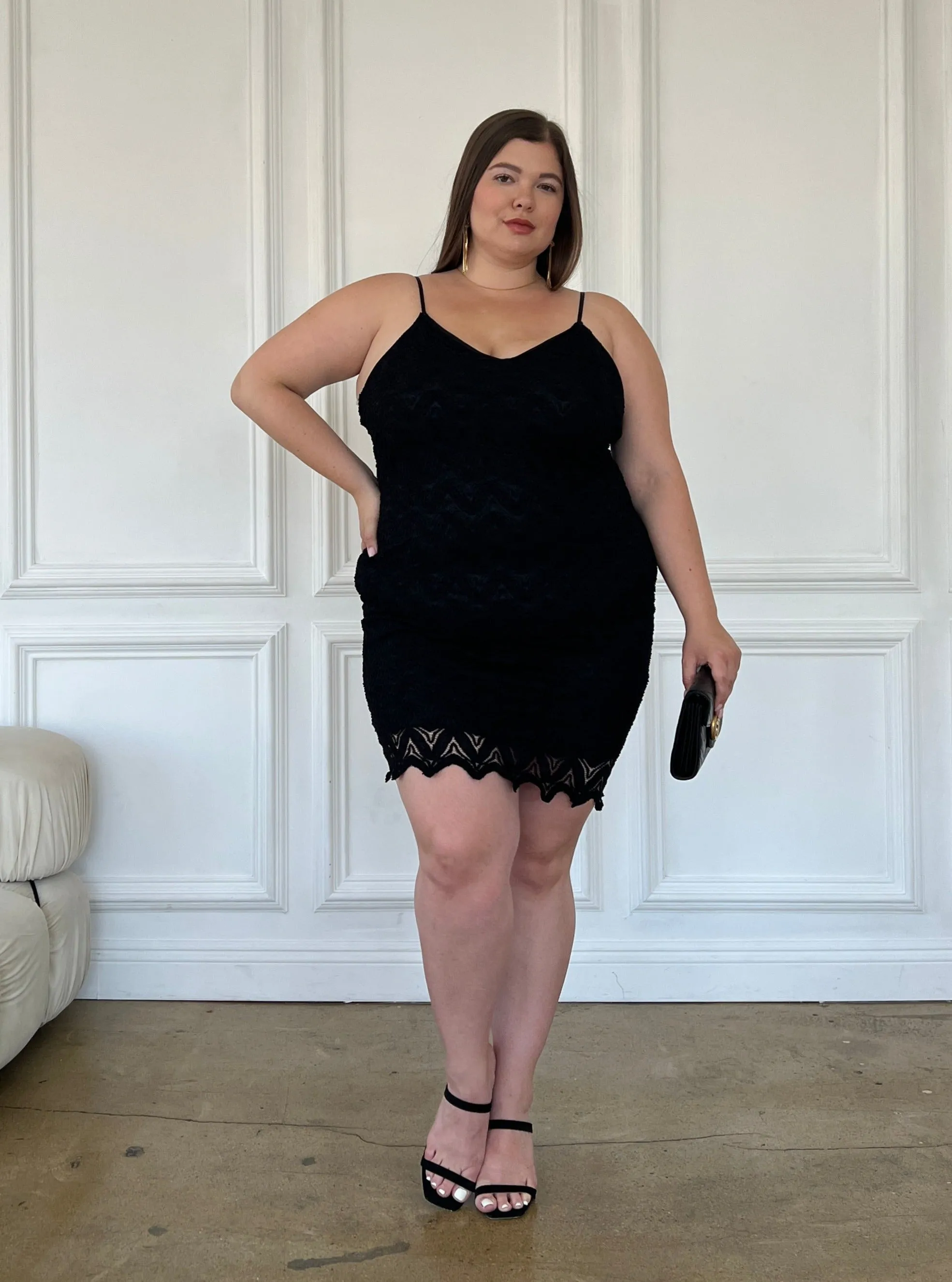 Plus Size Lace Bodycon Dress