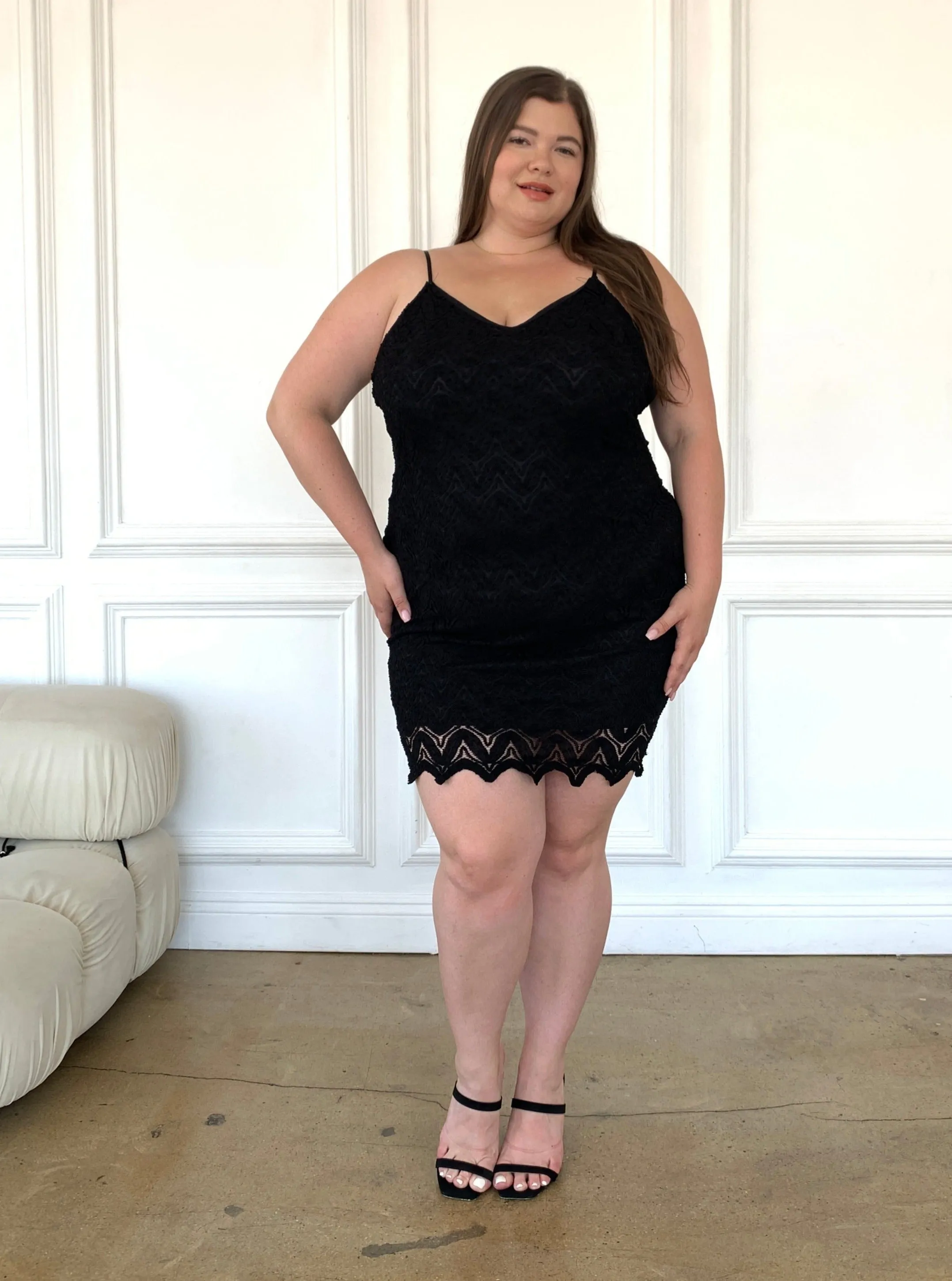 Plus Size Lace Bodycon Dress