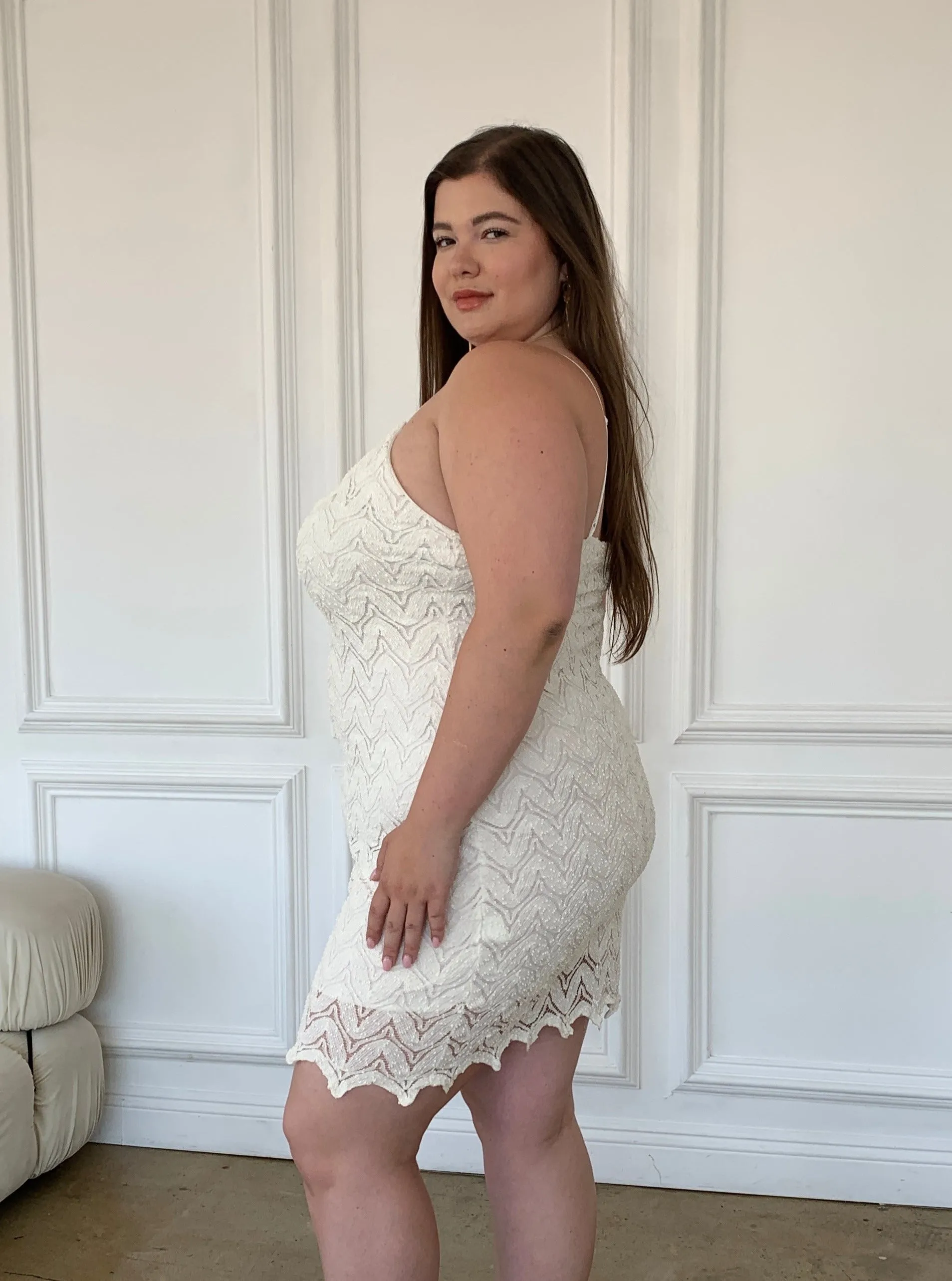 Plus Size Lace Bodycon Dress