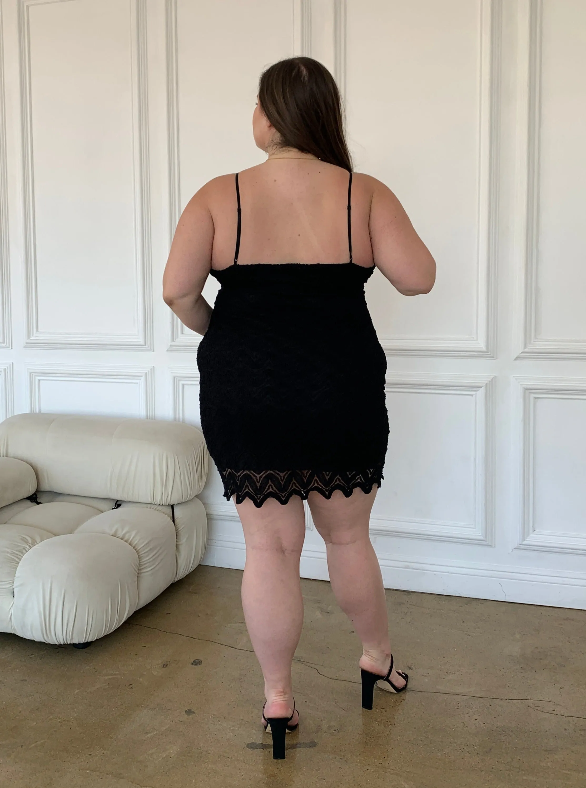 Plus Size Lace Bodycon Dress