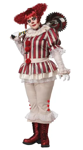 Plus Size Sadistic Clown Costume