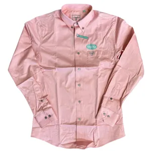 Pocket Logo Pink Button Shirt