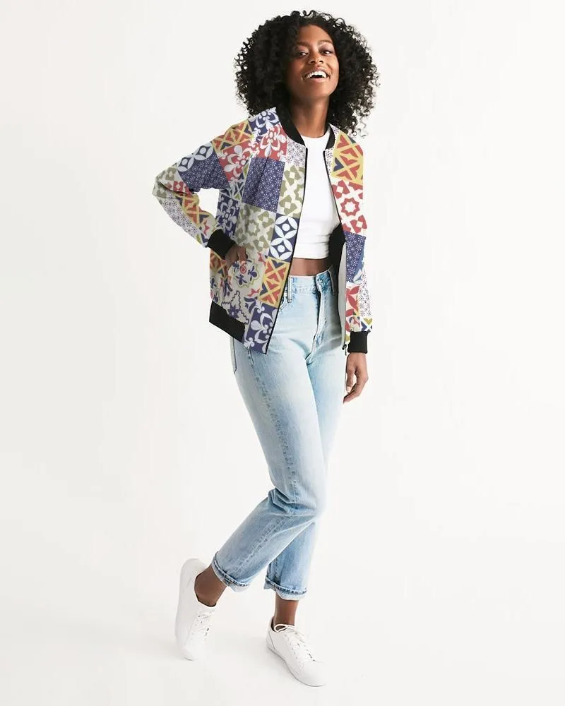 Pop Print Womens Bomber Jacket