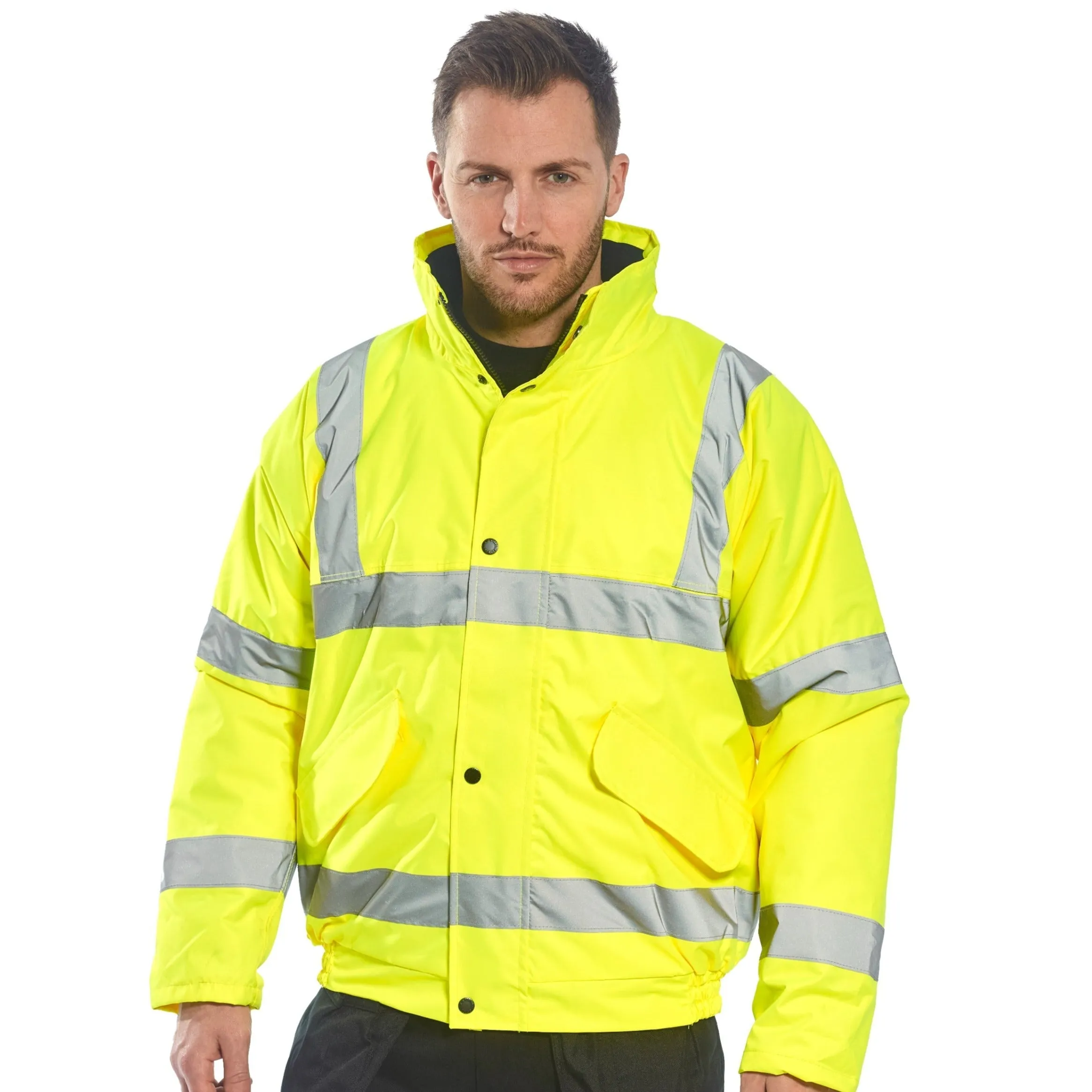 PORTWEST® Hi Vis Waterproof Winter Bomber Jacket - ANSI Class 3 - US463