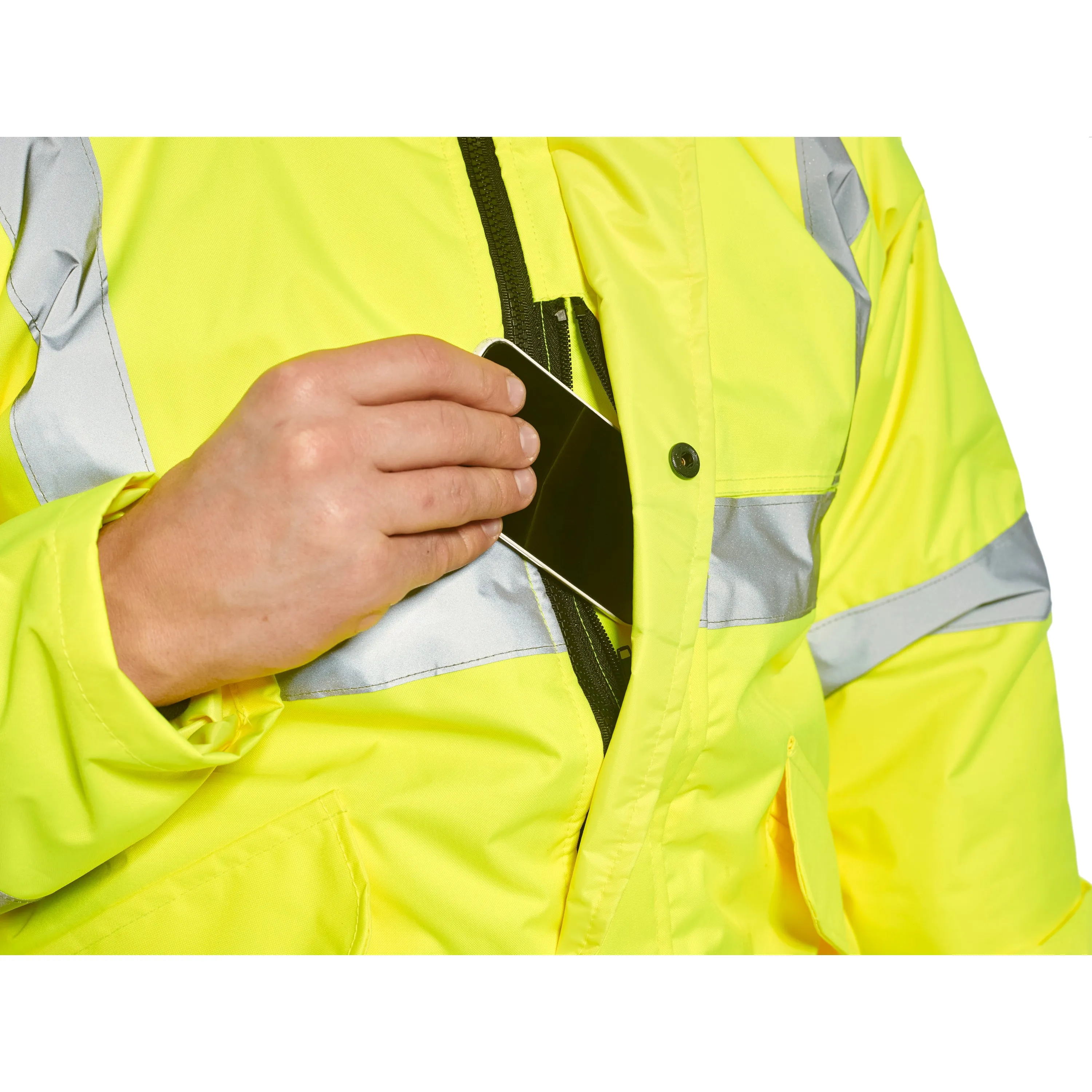 PORTWEST® Hi Vis Waterproof Winter Bomber Jacket - ANSI Class 3 - US463