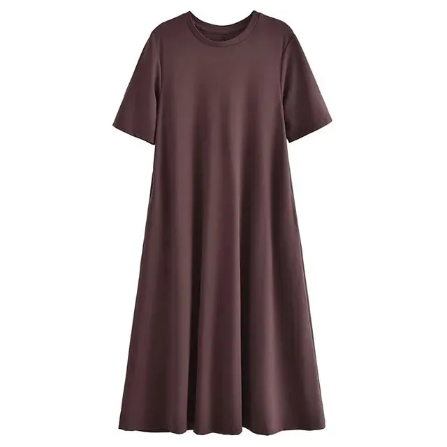 Pre Order:  Classic Cotton Midi Shirt Dress