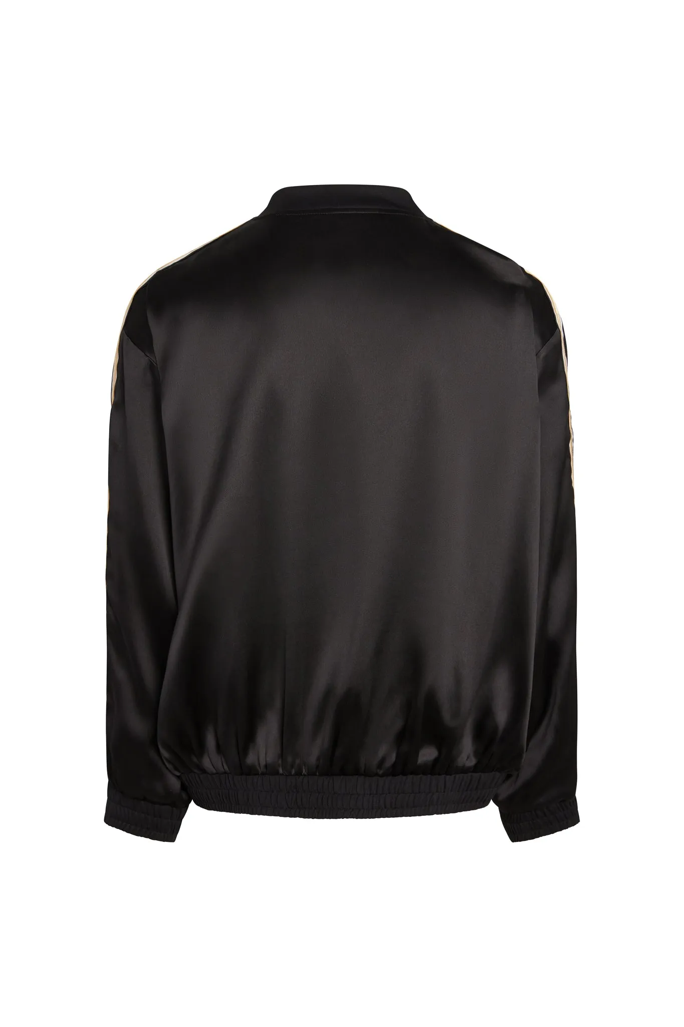 Presley Two-Tone Silk Bomber  Jacket