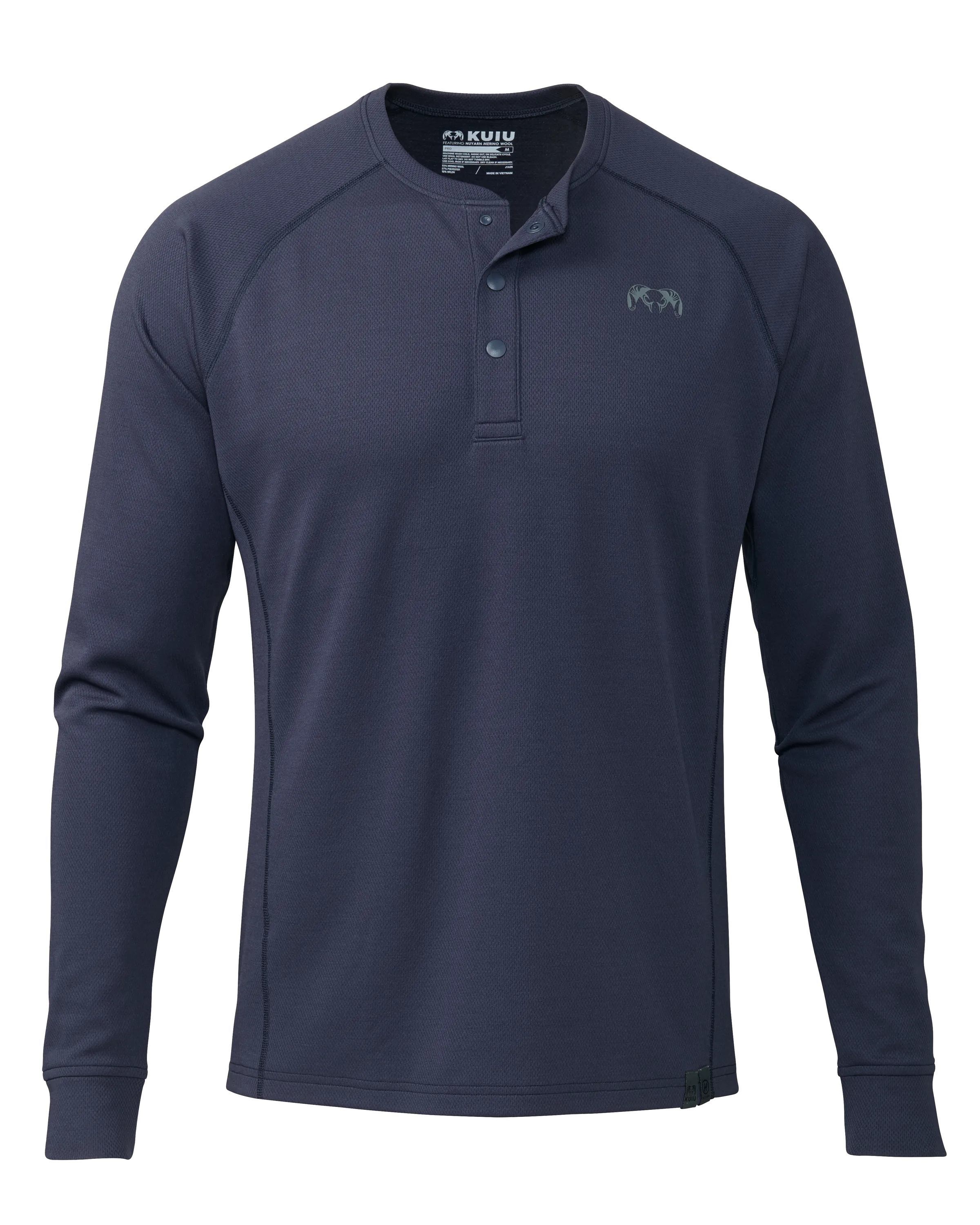 PRO Merino 200 Henley | Steel Blue