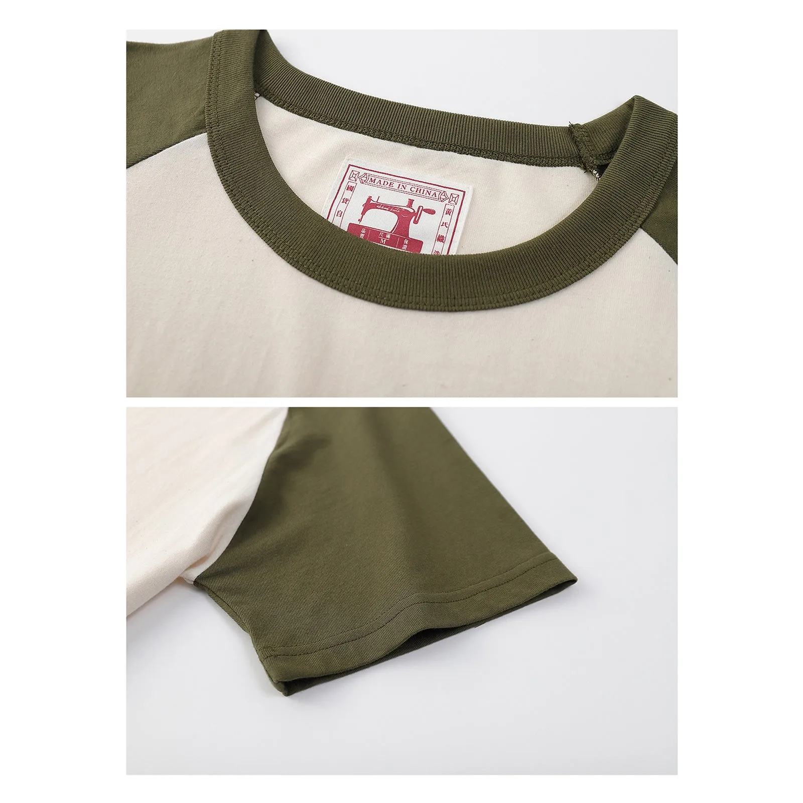 Raglan sleeve T-shirt