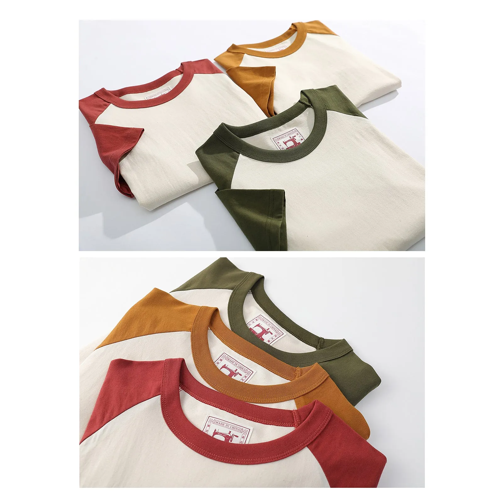 Raglan sleeve T-shirt