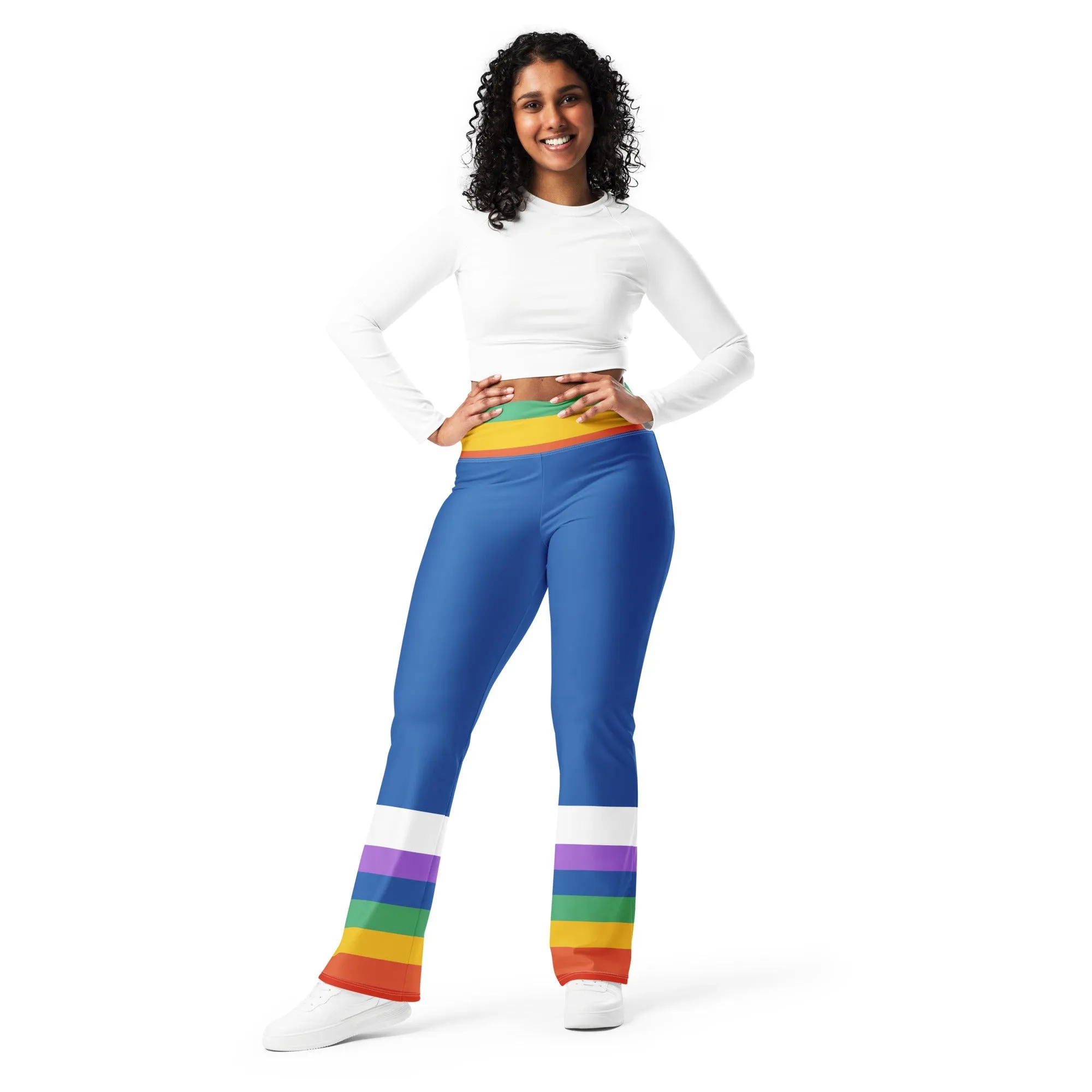 Rainbow Girl Flare leggings