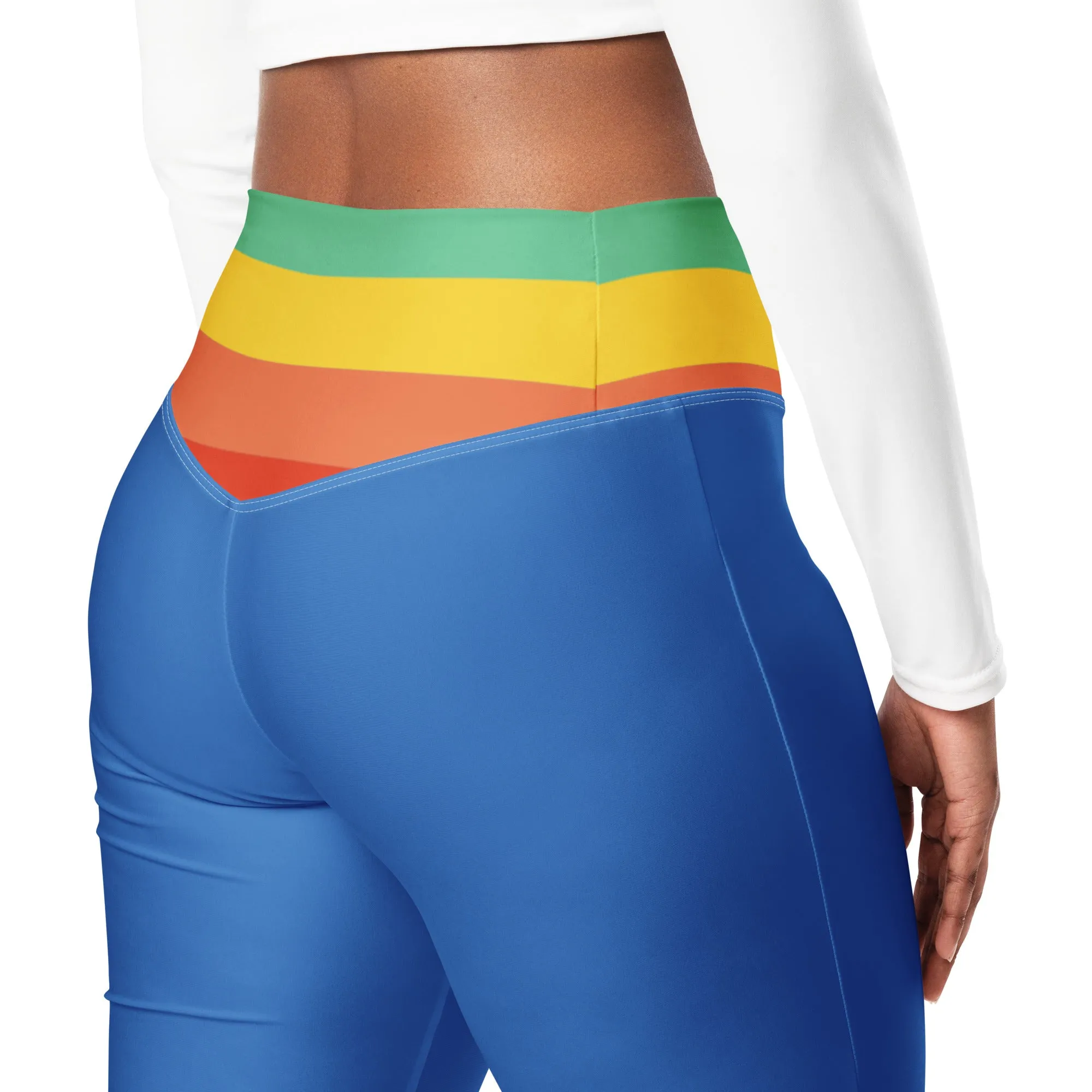 Rainbow Girl Flare leggings