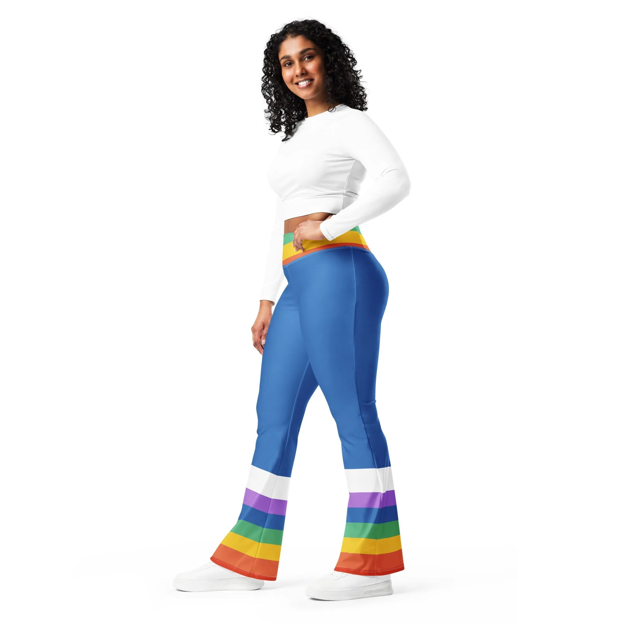 Rainbow Girl Flare leggings