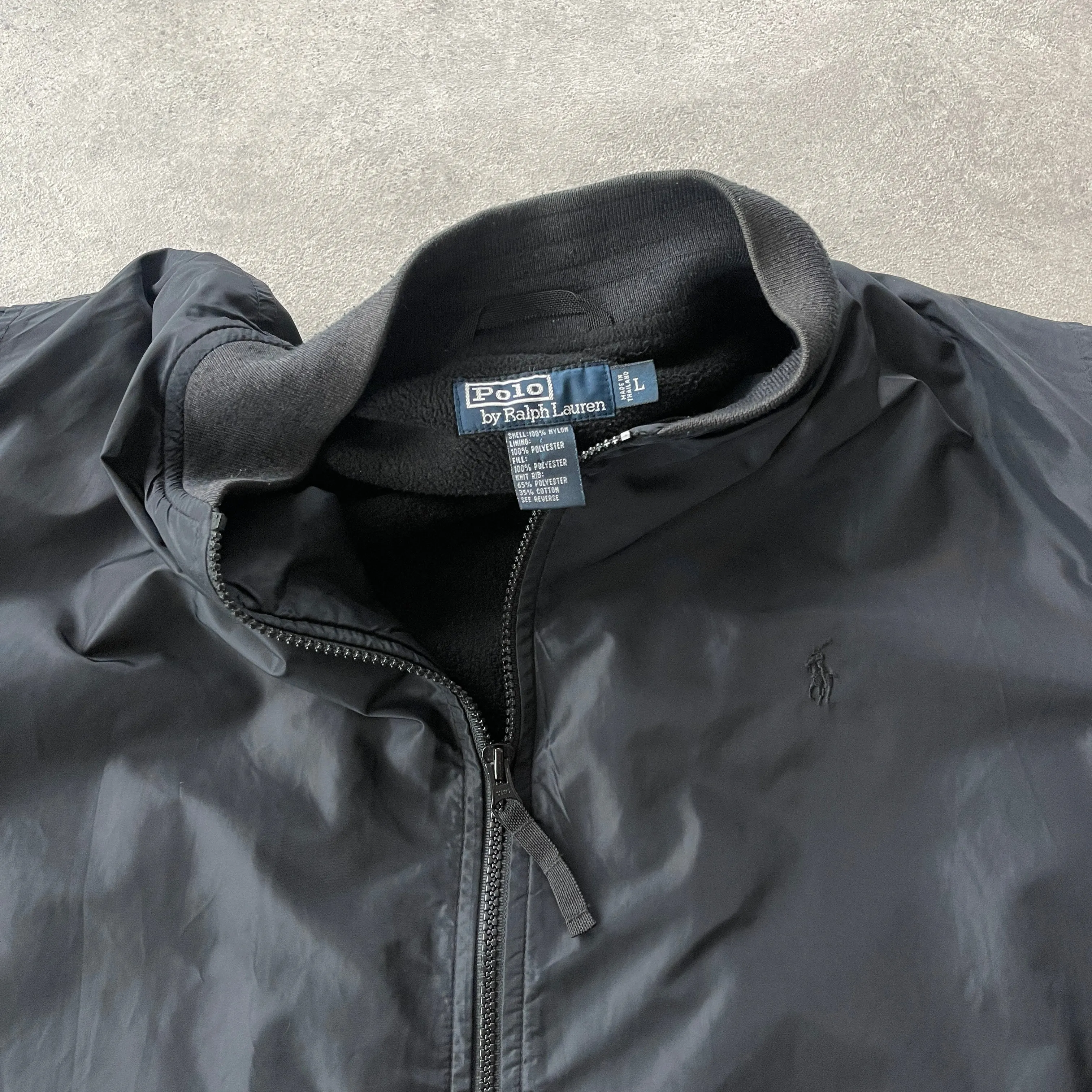 Ralph Lauren 1990s fleece lined bomber jacket (L)