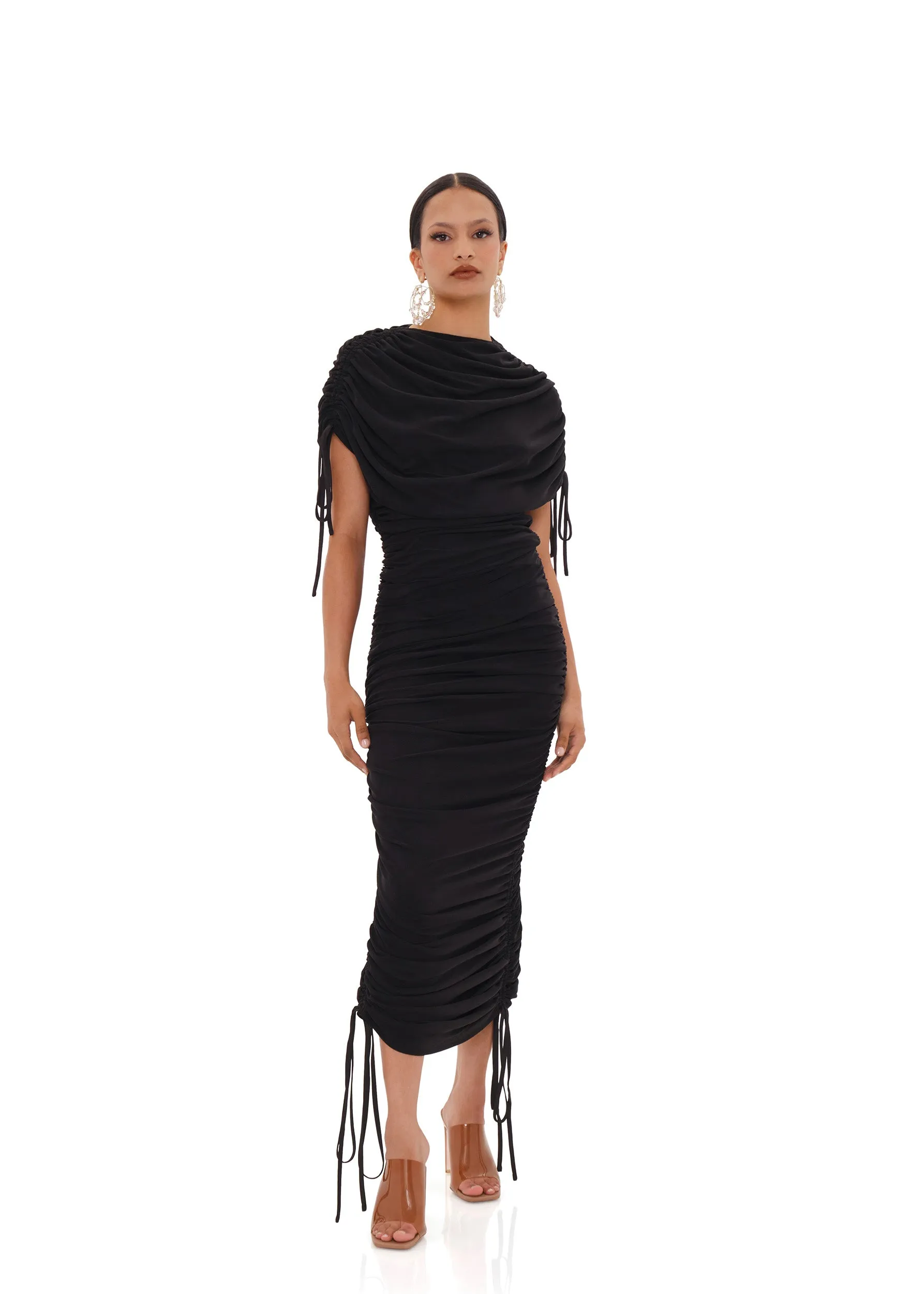 RATU MESH DRESS - BLACK